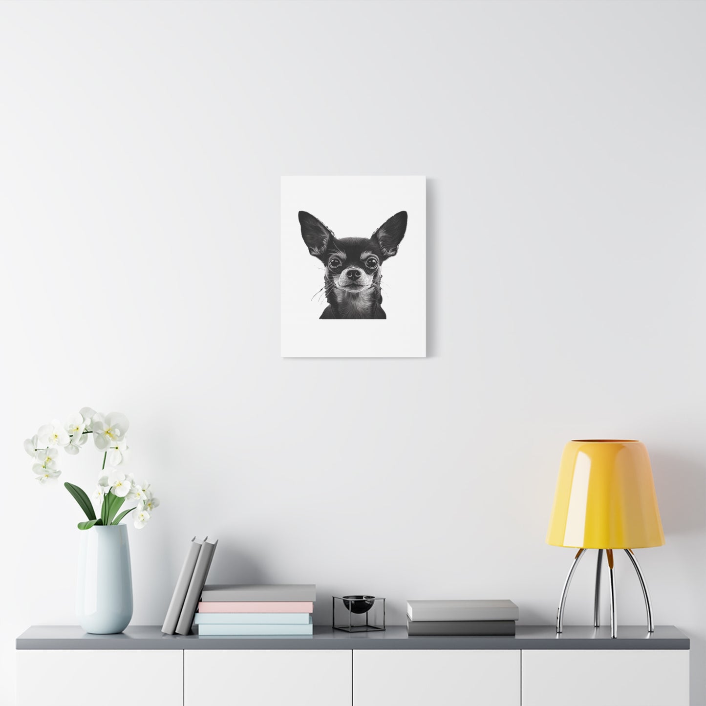 Chihuahua Dog Art Canvas Print - Matte Stretched 1.25" Wall Decor