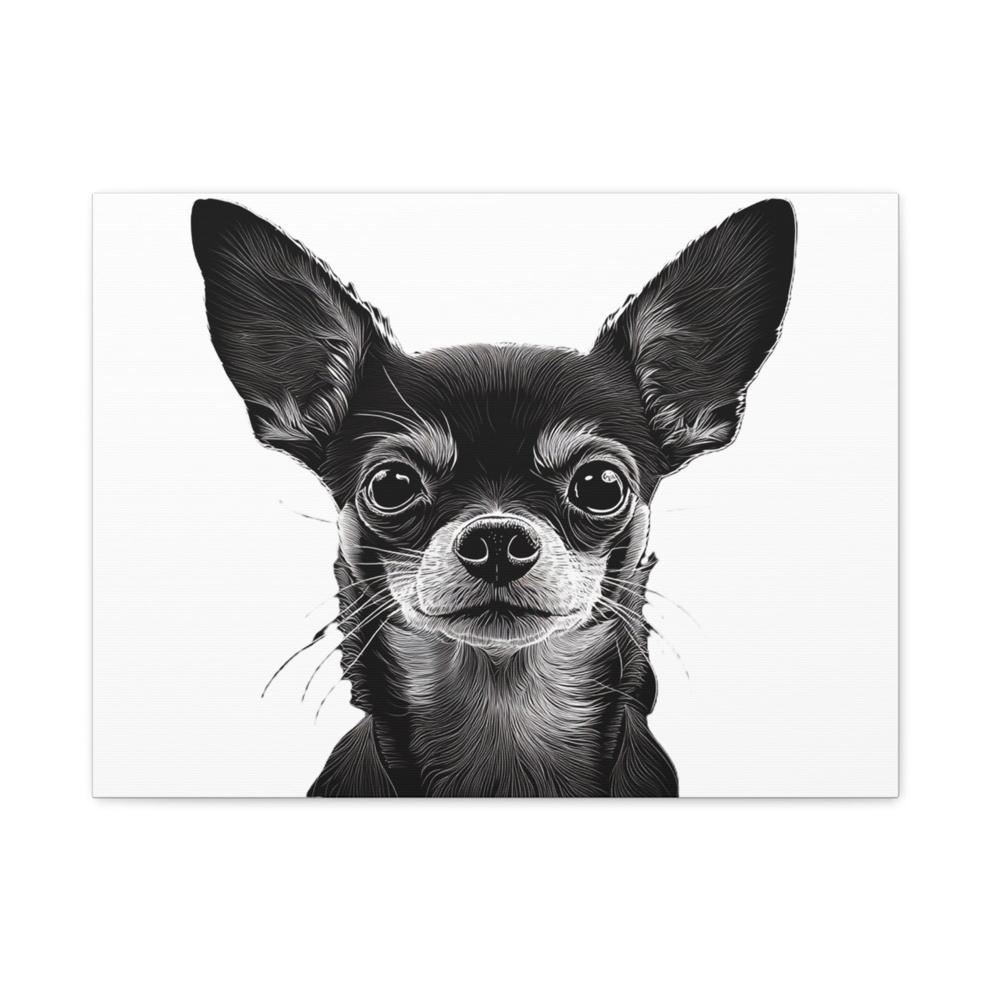 Chihuahua Dog Art Canvas Print - Matte Stretched 1.25" Wall Decor