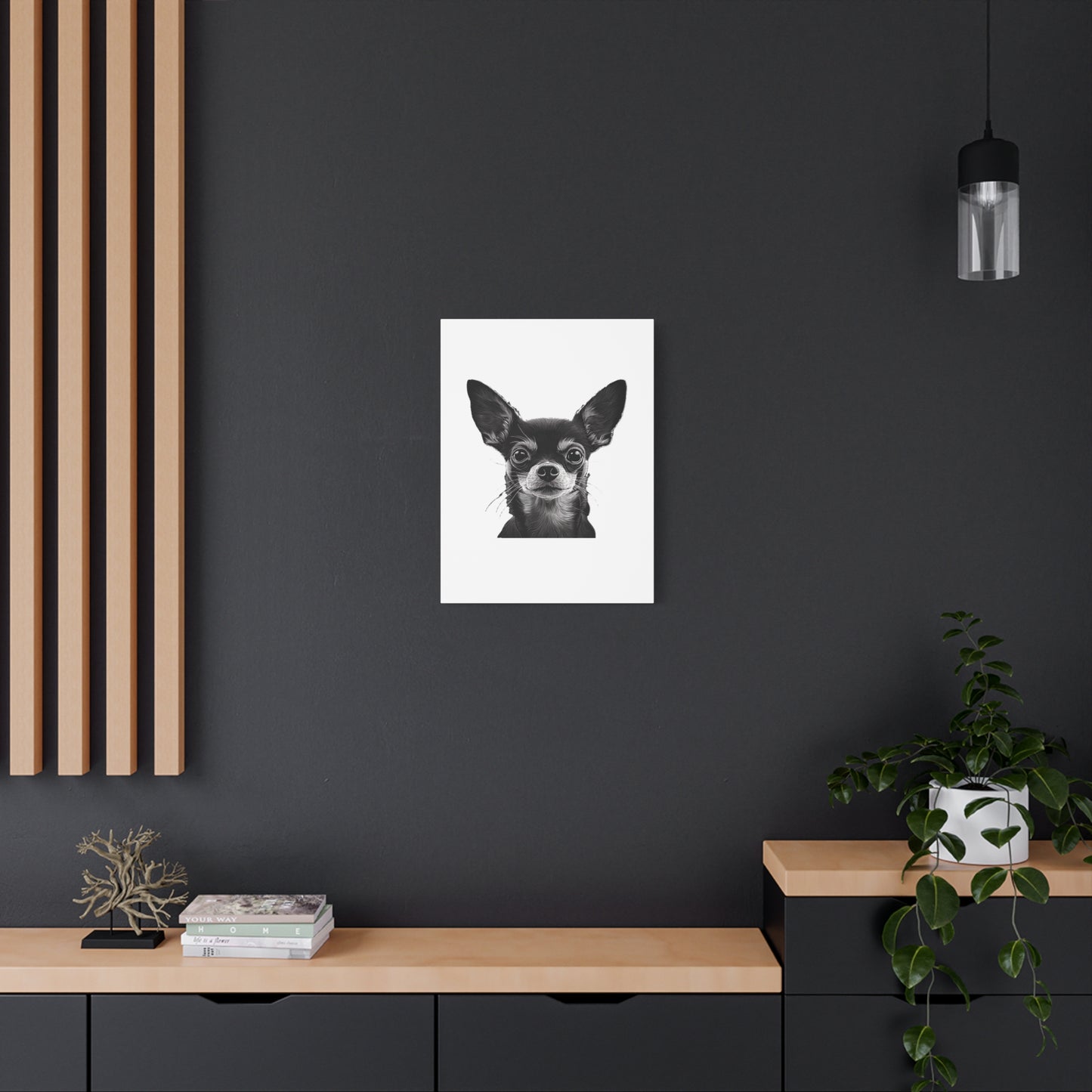 Chihuahua Dog Art Canvas Print - Matte Stretched 1.25" Wall Decor