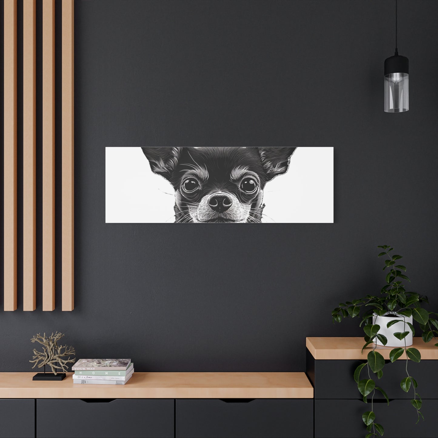 Chihuahua Dog Art Canvas Print - Matte Stretched 1.25" Wall Decor