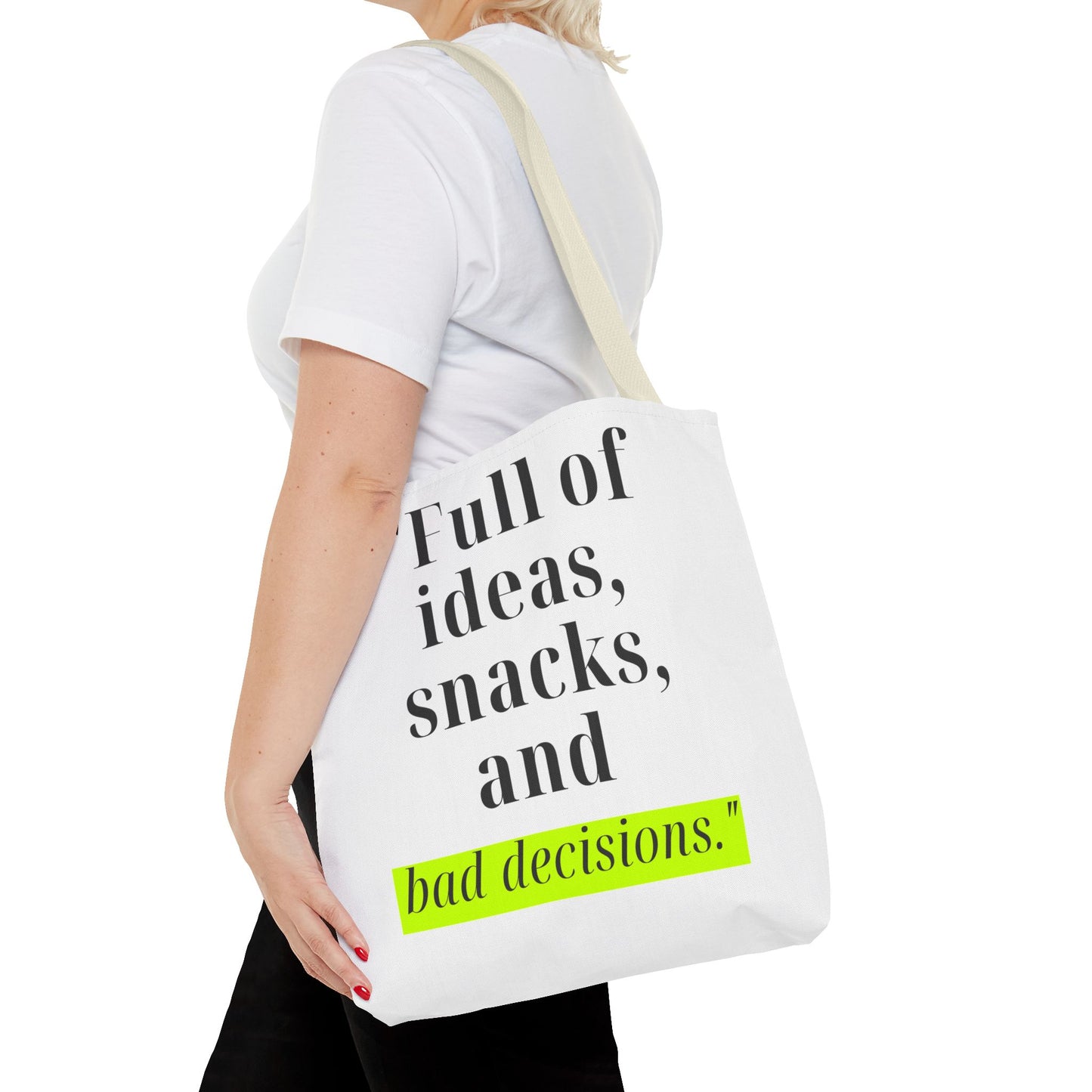 Ideas, Snacks & Chaos Tote Bag