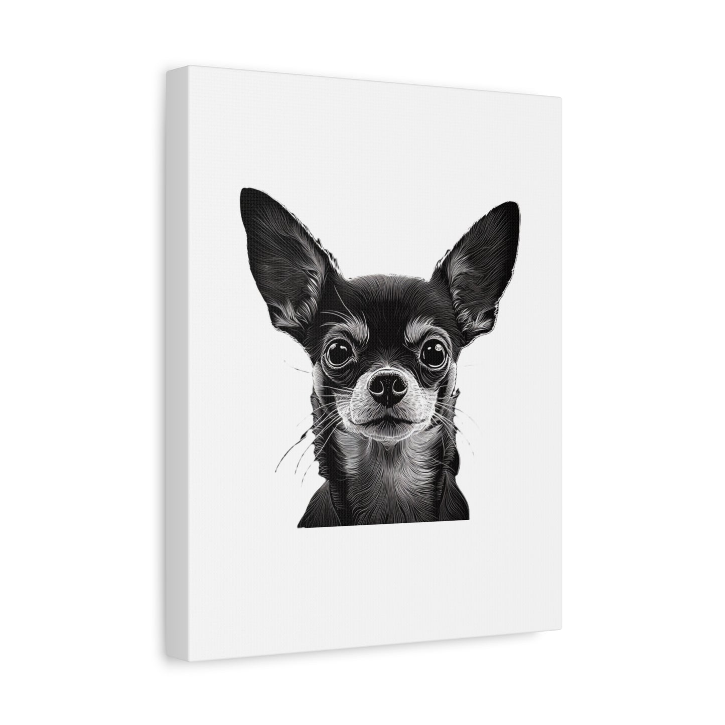Chihuahua Dog Art Canvas Print - Matte Stretched 1.25" Wall Decor