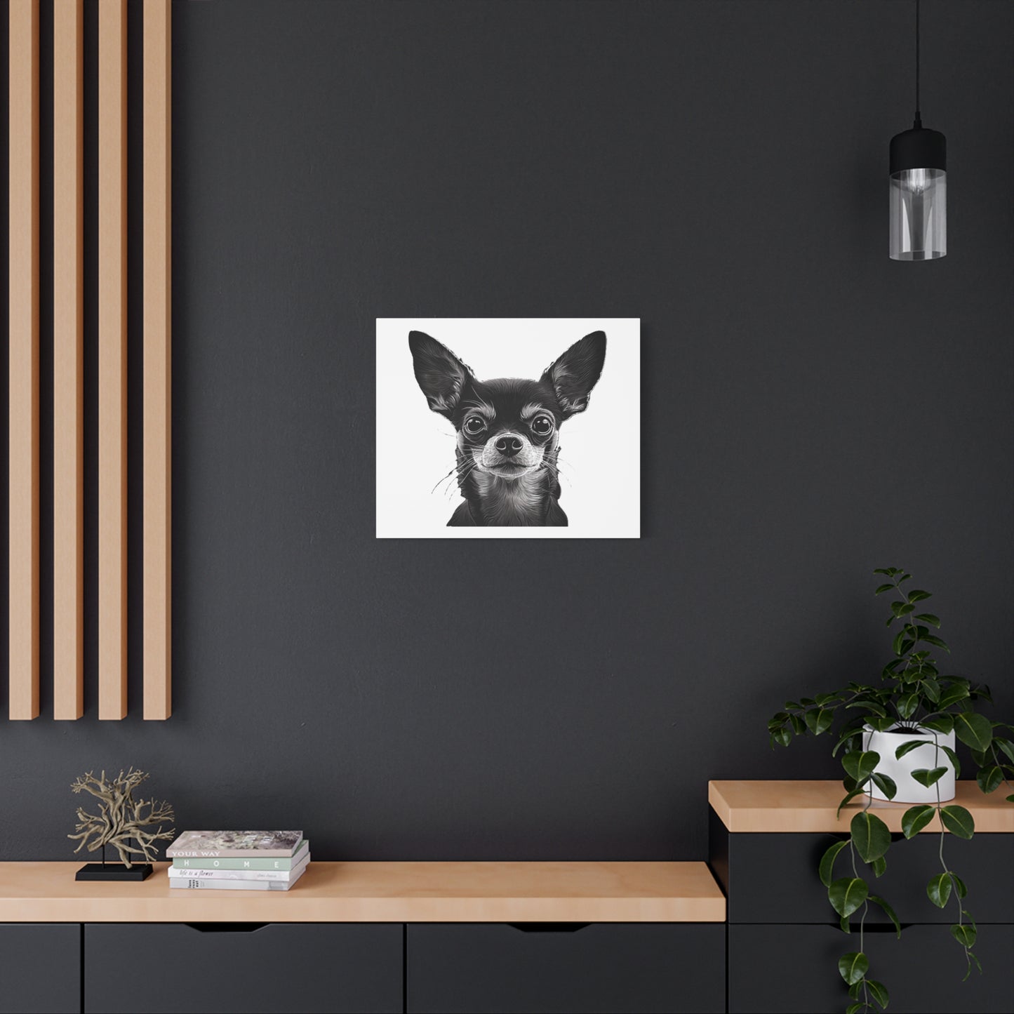 Chihuahua Dog Art Canvas Print - Matte Stretched 1.25" Wall Decor
