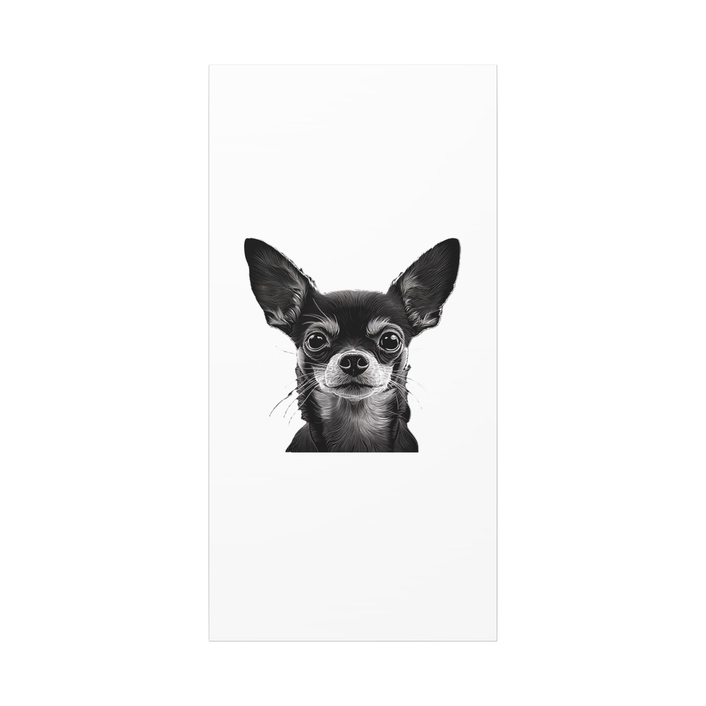 Chihuahua Dog Art Canvas Print - Matte Stretched 1.25" Wall Decor