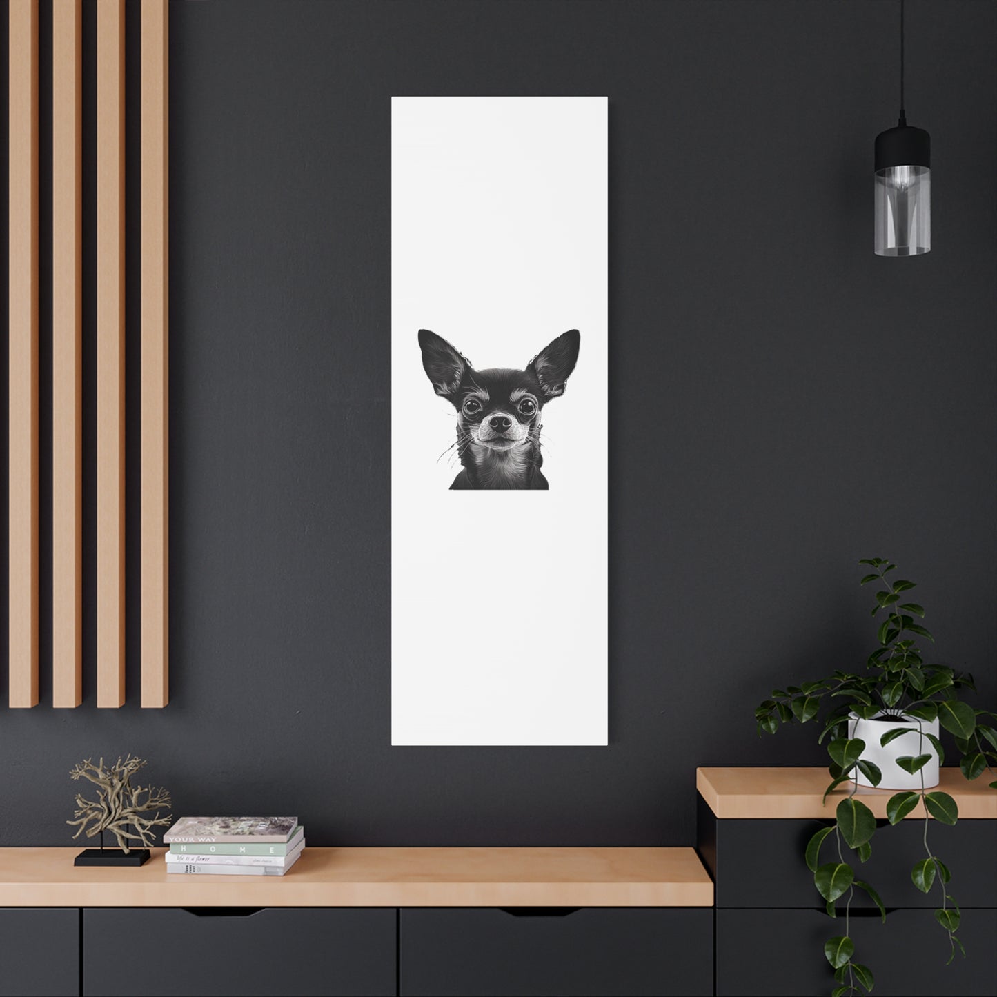 Chihuahua Dog Art Canvas Print - Matte Stretched 1.25" Wall Decor