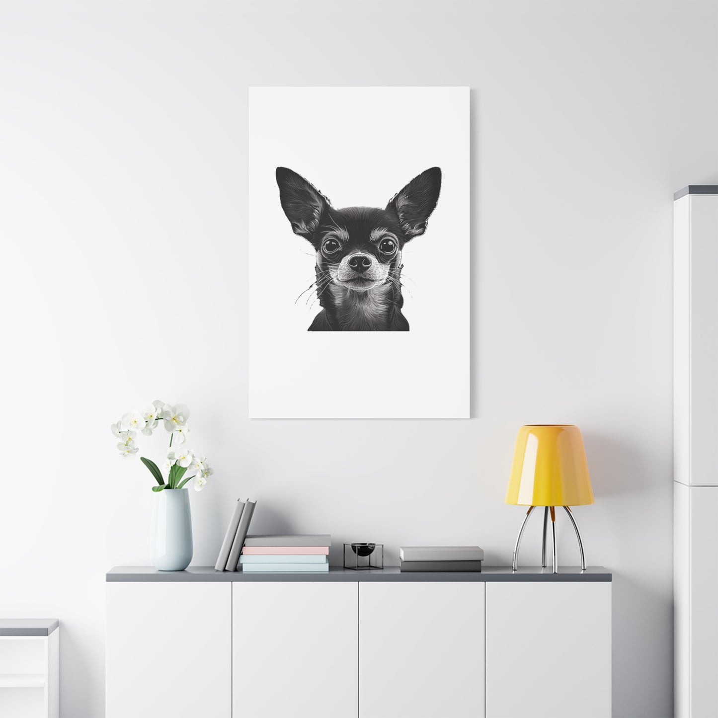 Chihuahua Dog Art Canvas Print - Matte Stretched 1.25" Wall Decor