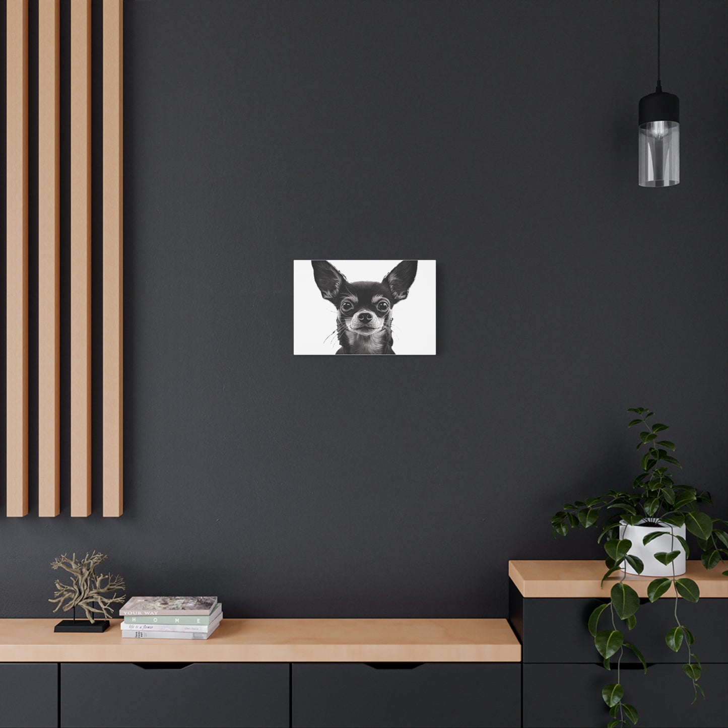 Chihuahua Dog Art Canvas Print - Matte Stretched 1.25" Wall Decor