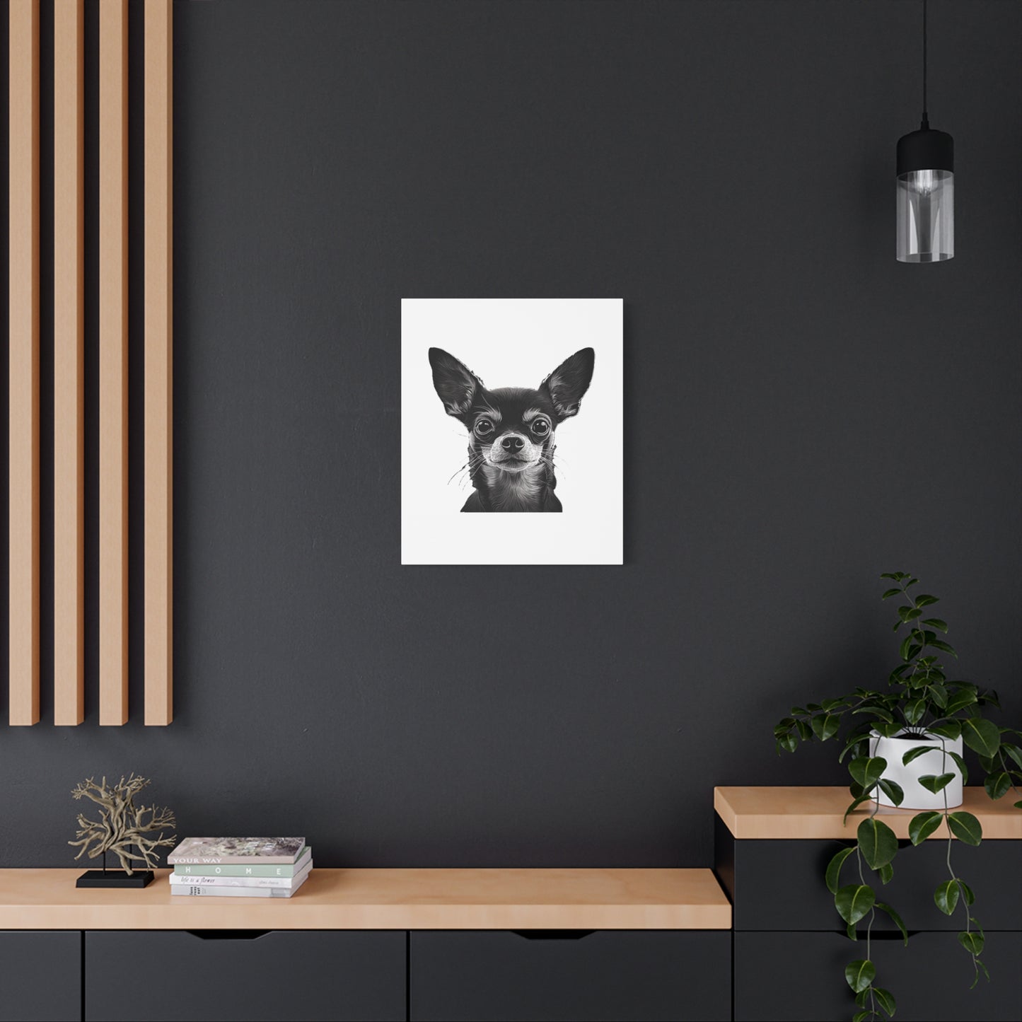 Chihuahua Dog Art Canvas Print - Matte Stretched 1.25" Wall Decor