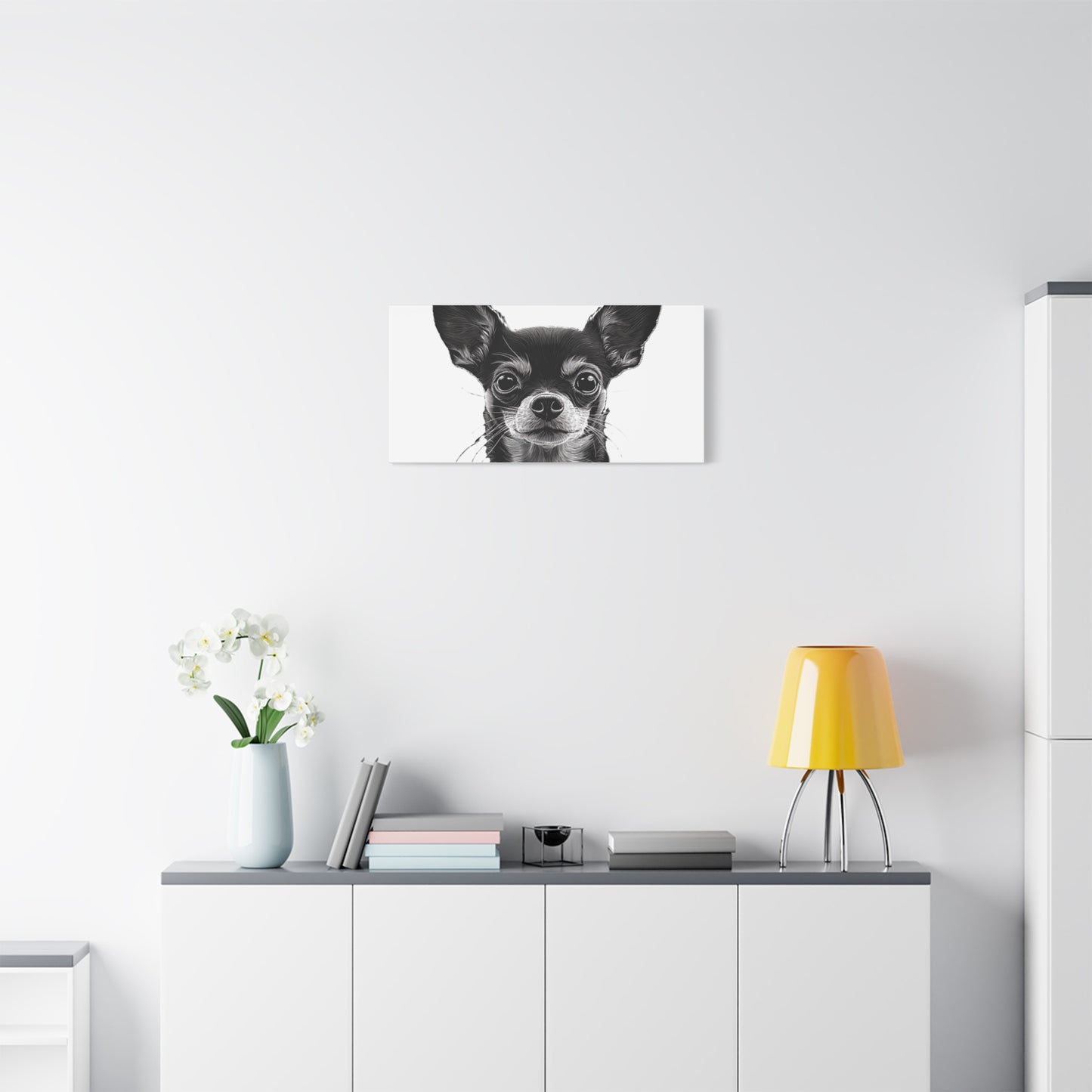 Chihuahua Dog Art Canvas Print - Matte Stretched 1.25" Wall Decor
