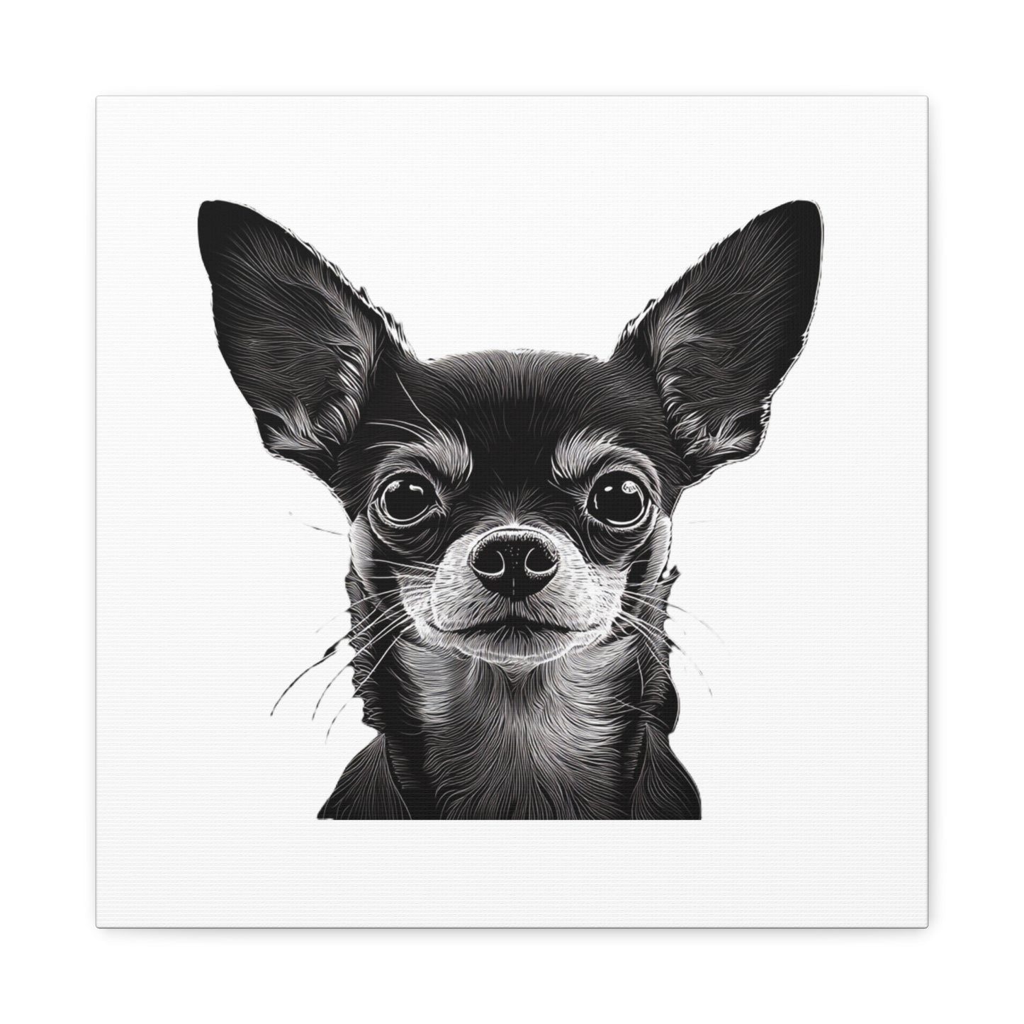 Chihuahua Dog Art Canvas Print - Matte Stretched 1.25" Wall Decor