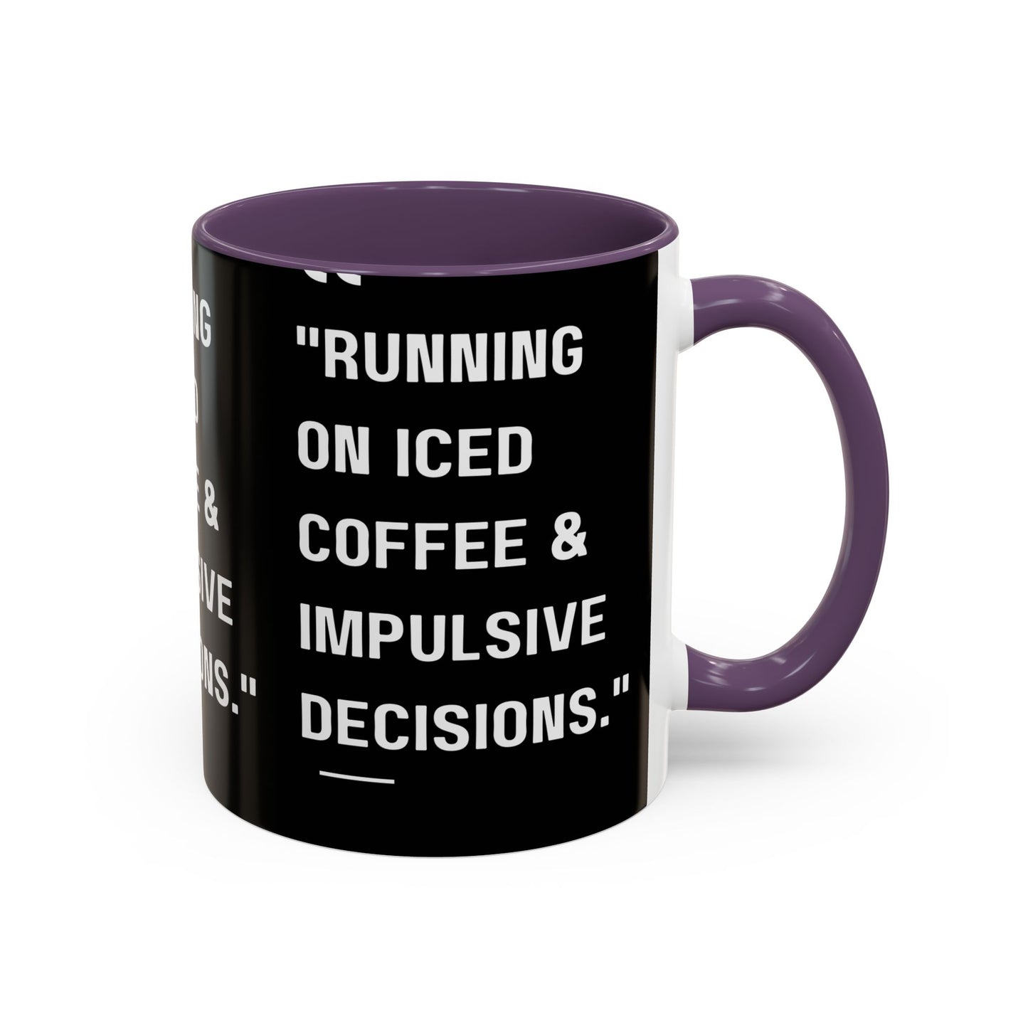 Iced Coffee & Chaos Mug Funny Coffee Mug