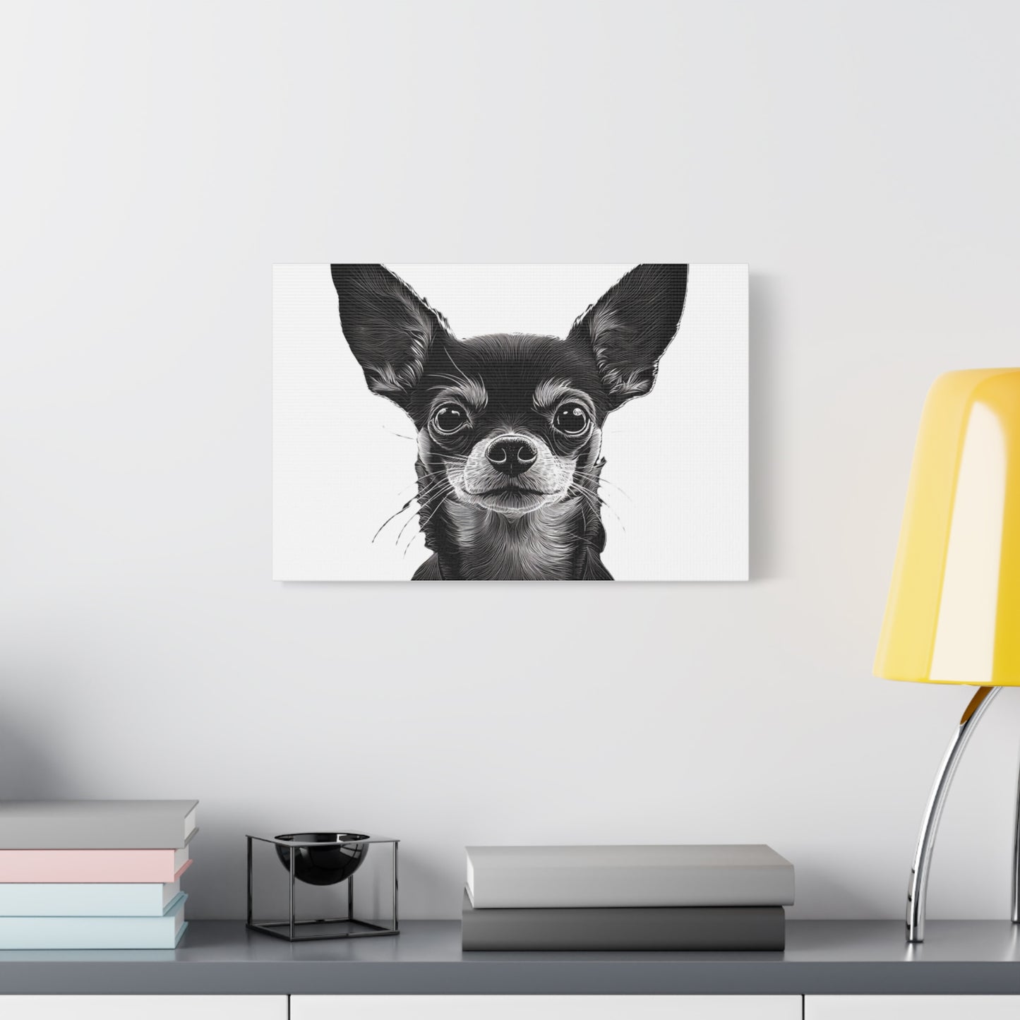 Chihuahua Dog Art Canvas Print - Matte Stretched 1.25" Wall Decor