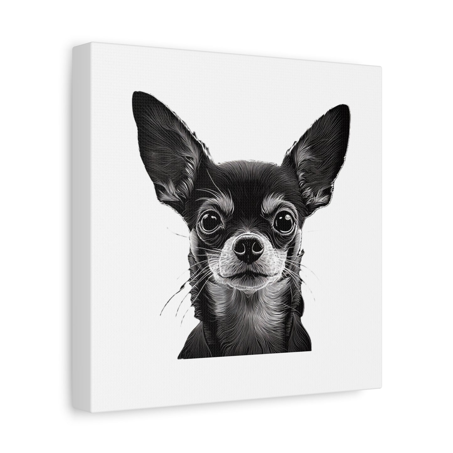 Chihuahua Dog Art Canvas Print - Matte Stretched 1.25" Wall Decor