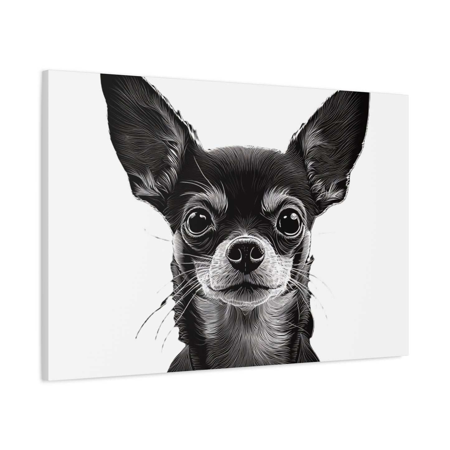 Chihuahua Dog Art Canvas Print - Matte Stretched 1.25" Wall Decor