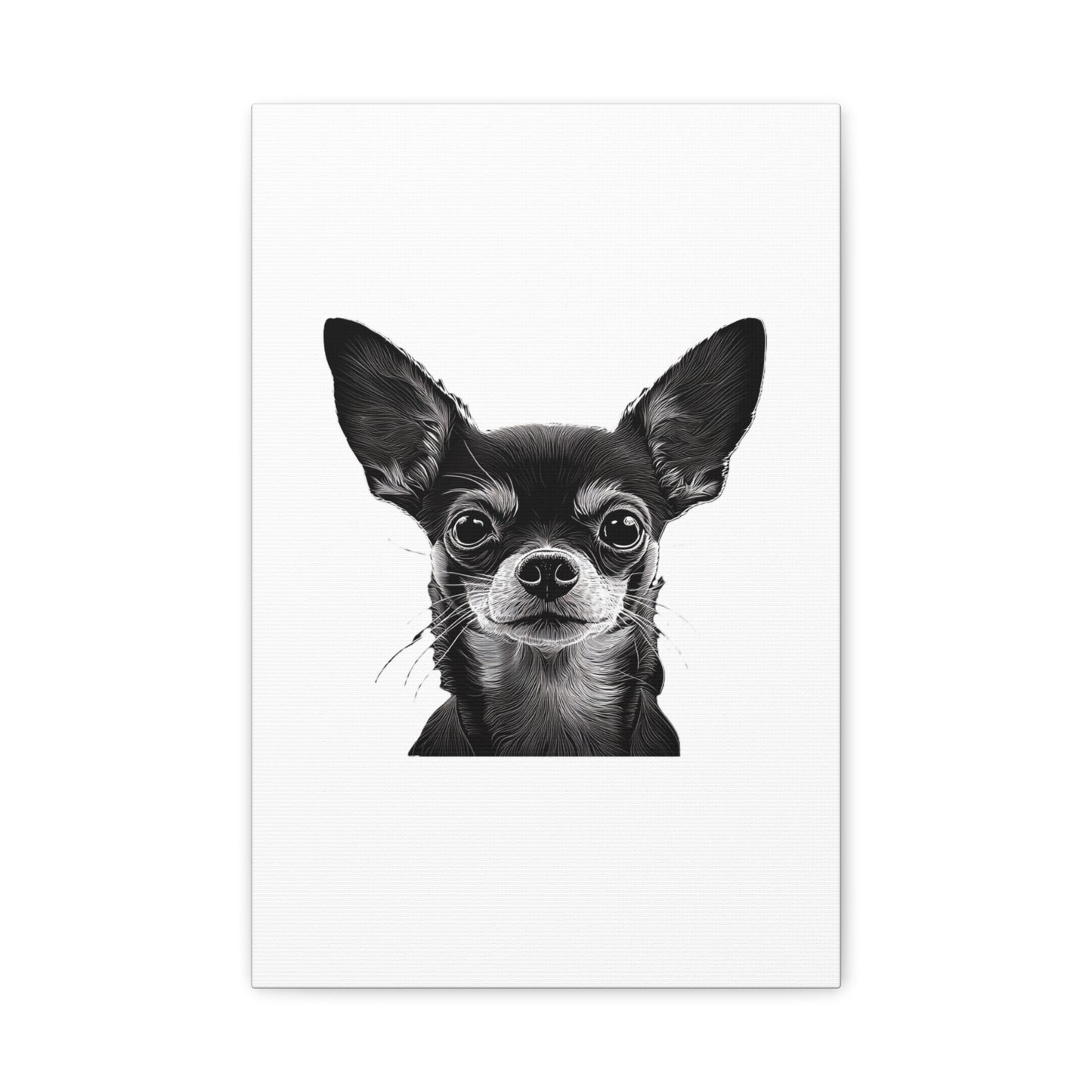 Chihuahua Dog Art Canvas Print - Matte Stretched 1.25" Wall Decor
