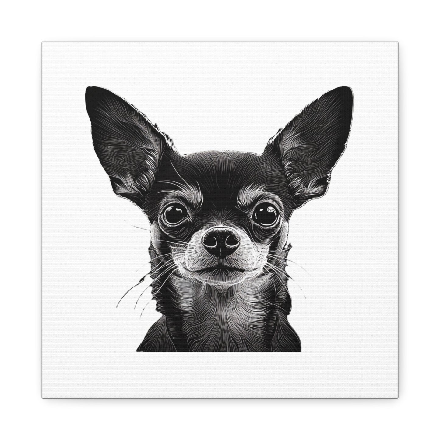 Chihuahua Dog Art Canvas Print - Matte Stretched 1.25" Wall Decor