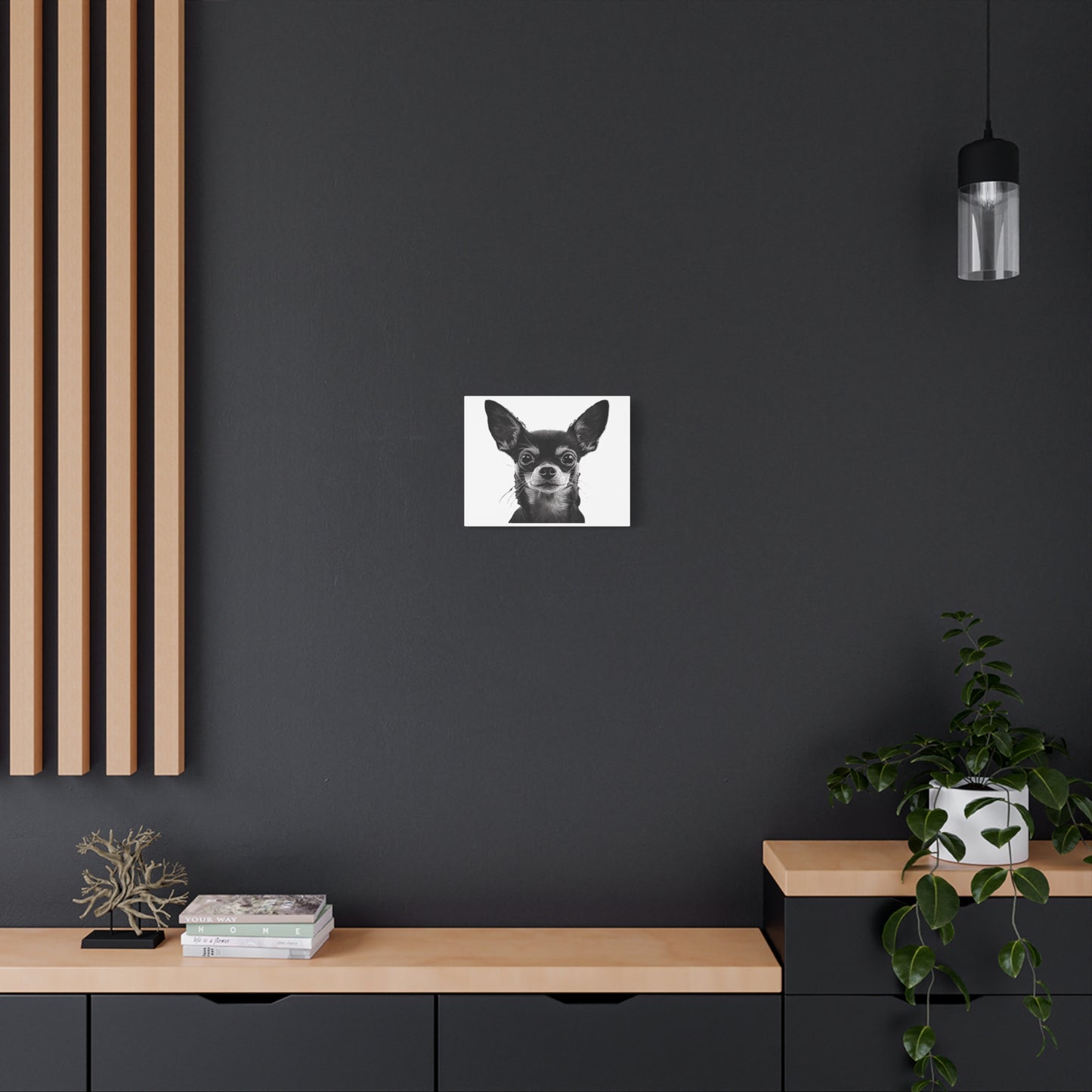 Chihuahua Dog Art Canvas Print - Matte Stretched 1.25" Wall Decor