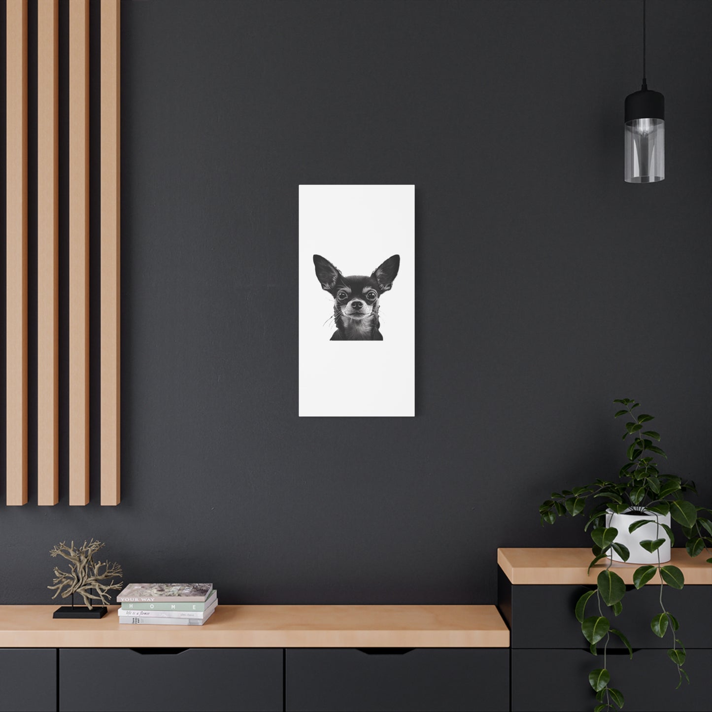 Chihuahua Dog Art Canvas Print - Matte Stretched 1.25" Wall Decor