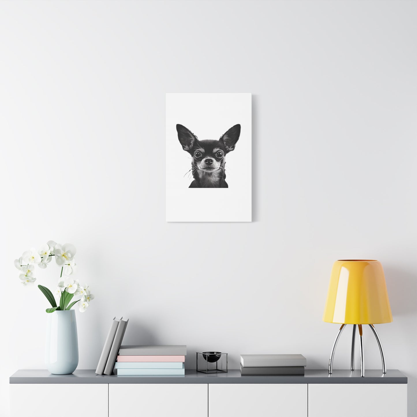 Chihuahua Dog Art Canvas Print - Matte Stretched 1.25" Wall Decor