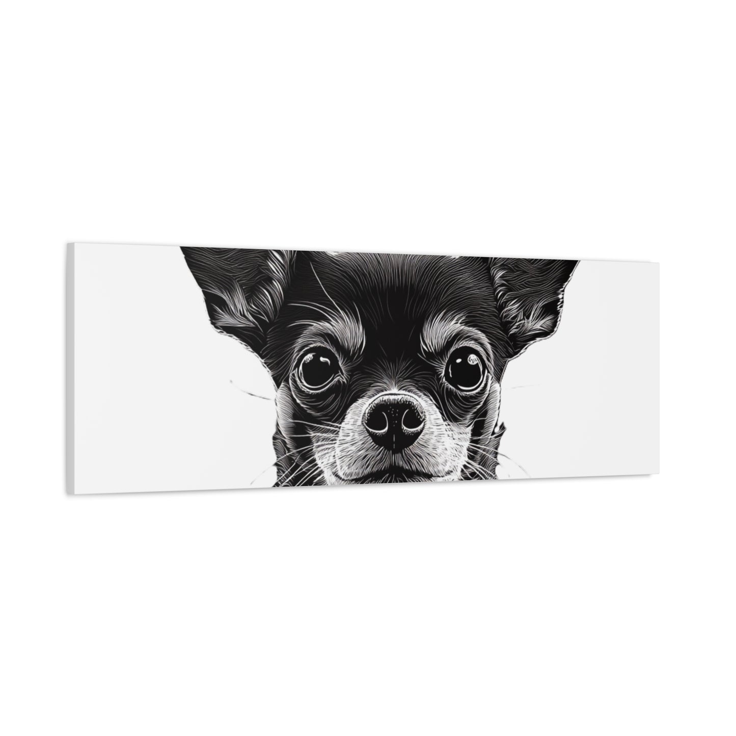 Chihuahua Dog Art Canvas Print - Matte Stretched 1.25" Wall Decor