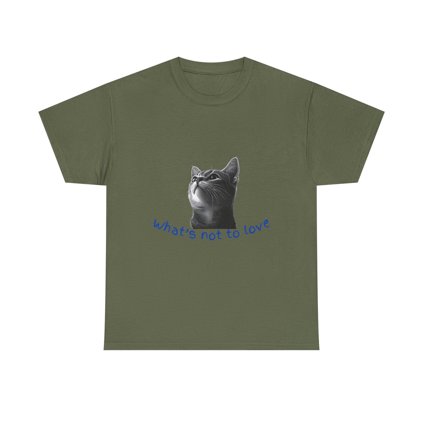 Cat Lover Unisex Heavy Cotton Tee - "What’s Not to Love?"