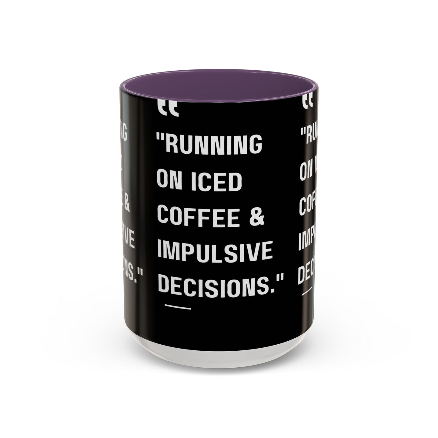 Iced Coffee & Chaos Mug Funny Coffee Mug