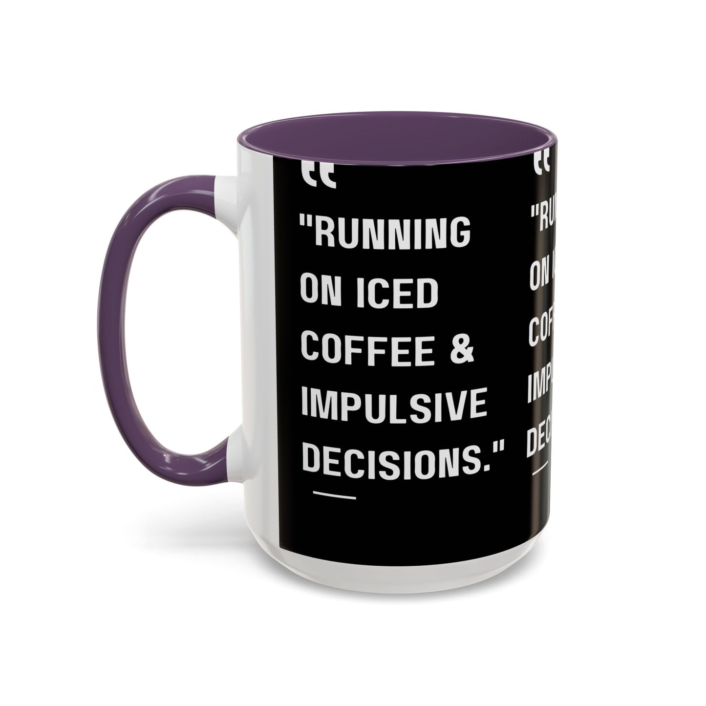 Iced Coffee & Chaos Mug Funny Coffee Mug