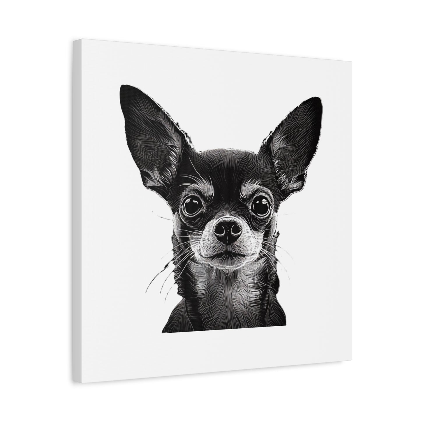 Chihuahua Dog Art Canvas Print - Matte Stretched 1.25" Wall Decor