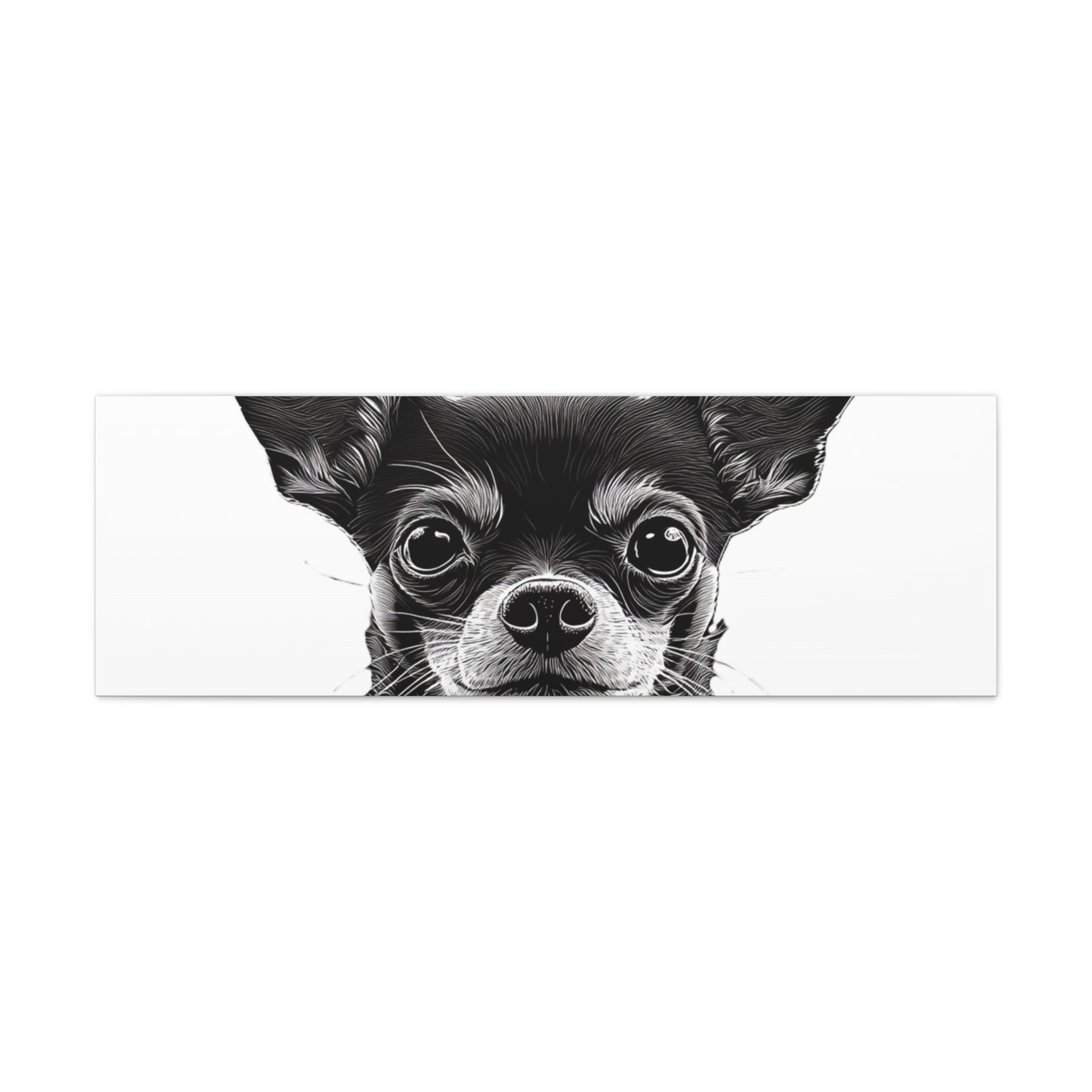 Chihuahua Dog Art Canvas Print - Matte Stretched 1.25" Wall Decor