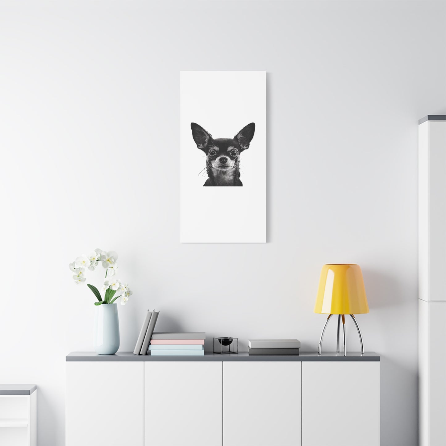 Chihuahua Dog Art Canvas Print - Matte Stretched 1.25" Wall Decor