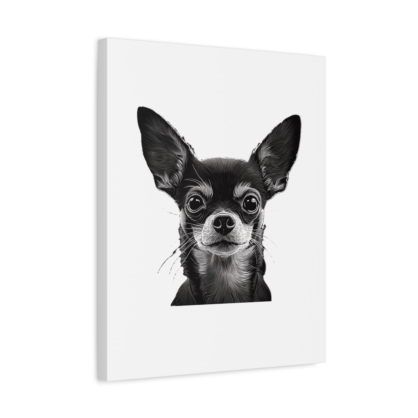 Chihuahua Dog Art Canvas Print - Matte Stretched 1.25" Wall Decor