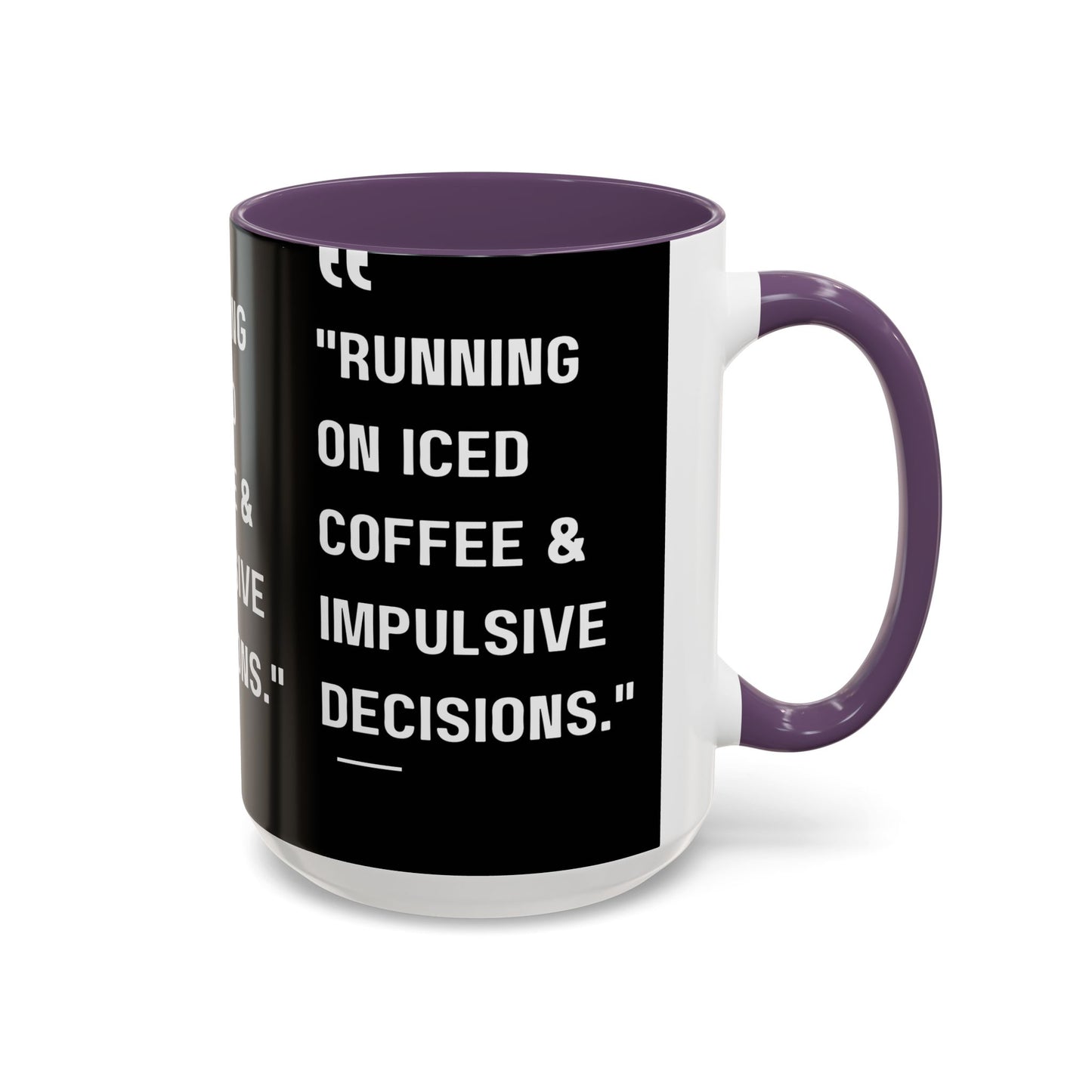 Iced Coffee & Chaos Mug Funny Coffee Mug