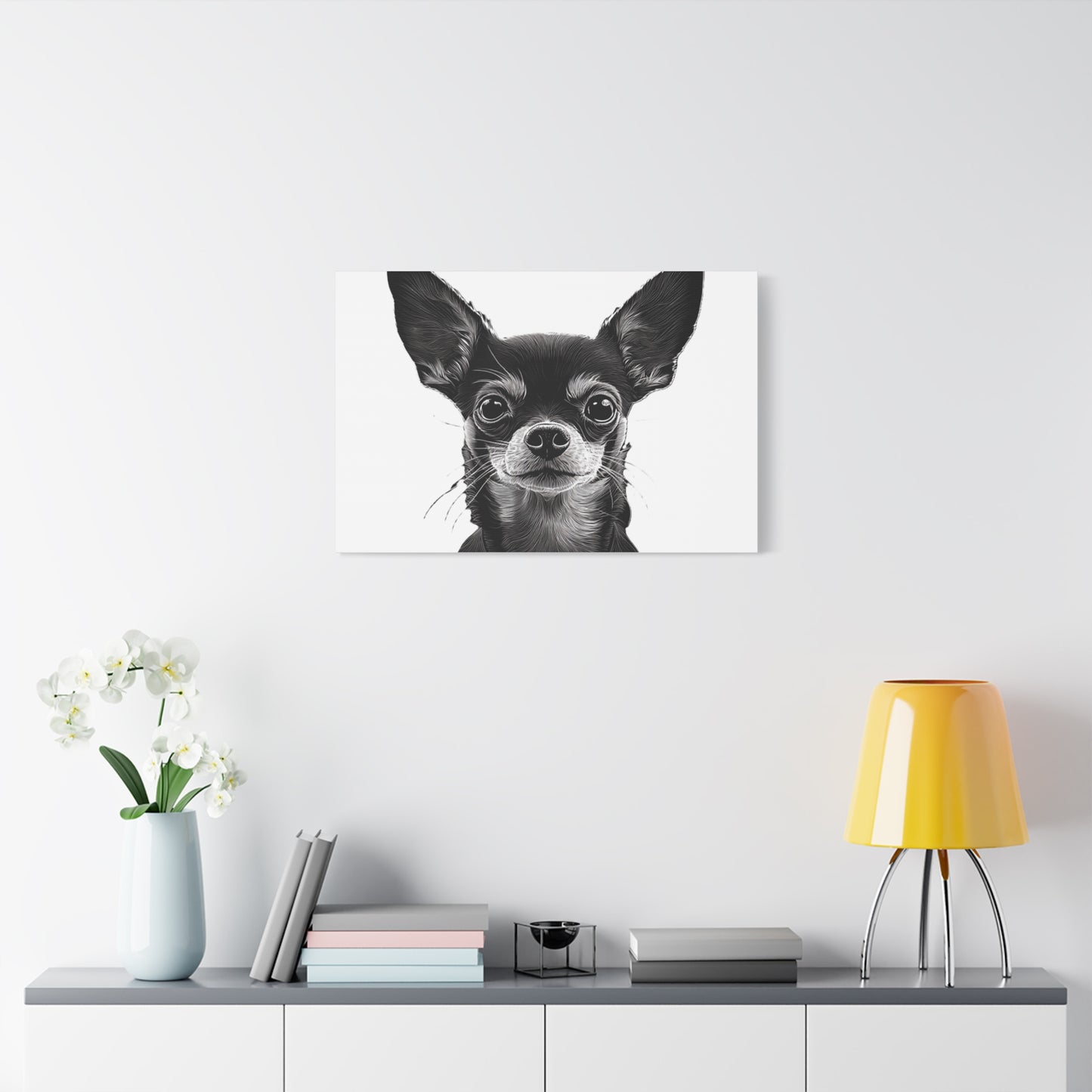 Chihuahua Dog Art Canvas Print - Matte Stretched 1.25" Wall Decor
