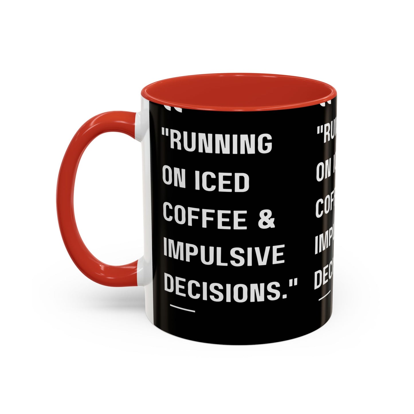 Iced Coffee & Chaos Mug Funny Coffee Mug
