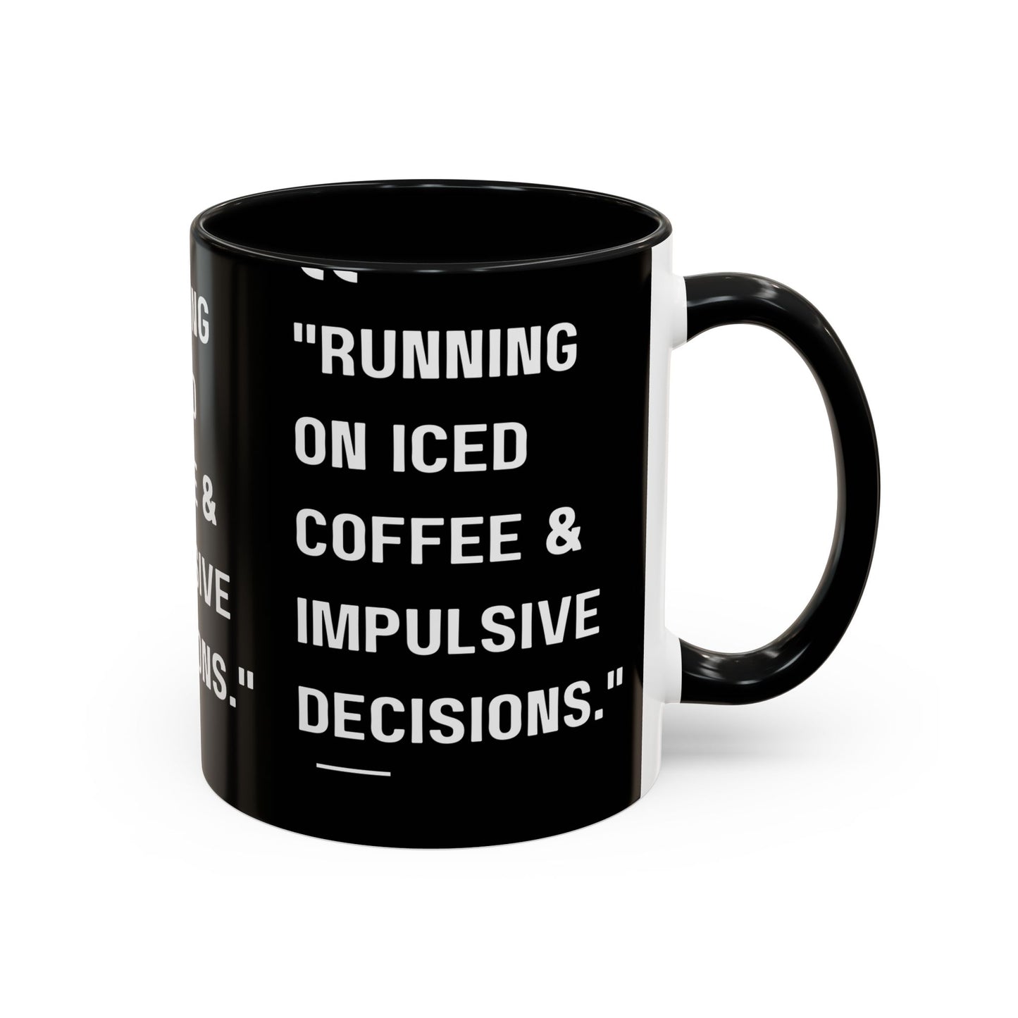 Iced Coffee & Chaos Mug Funny Coffee Mug