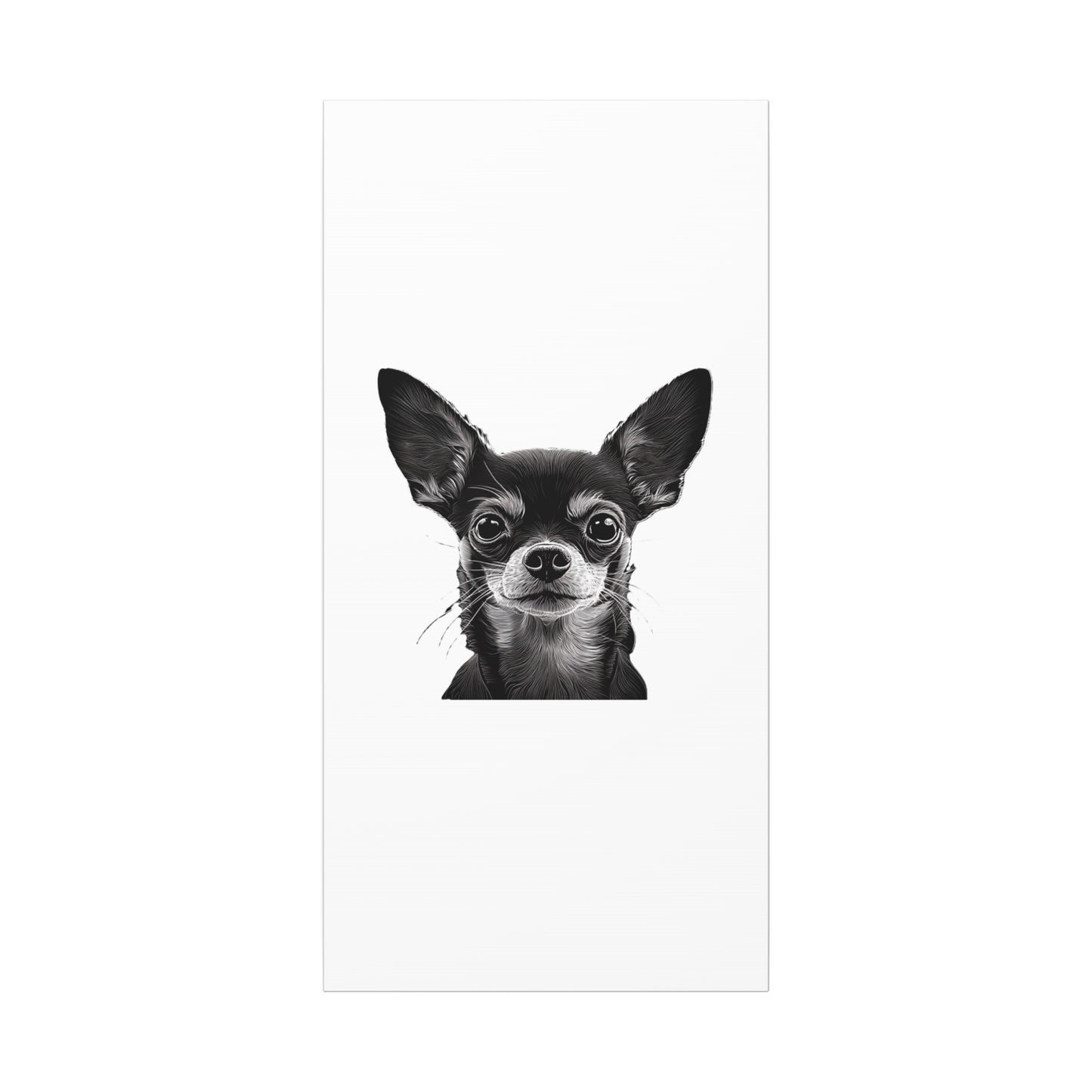 Chihuahua Dog Art Canvas Print - Matte Stretched 1.25" Wall Decor