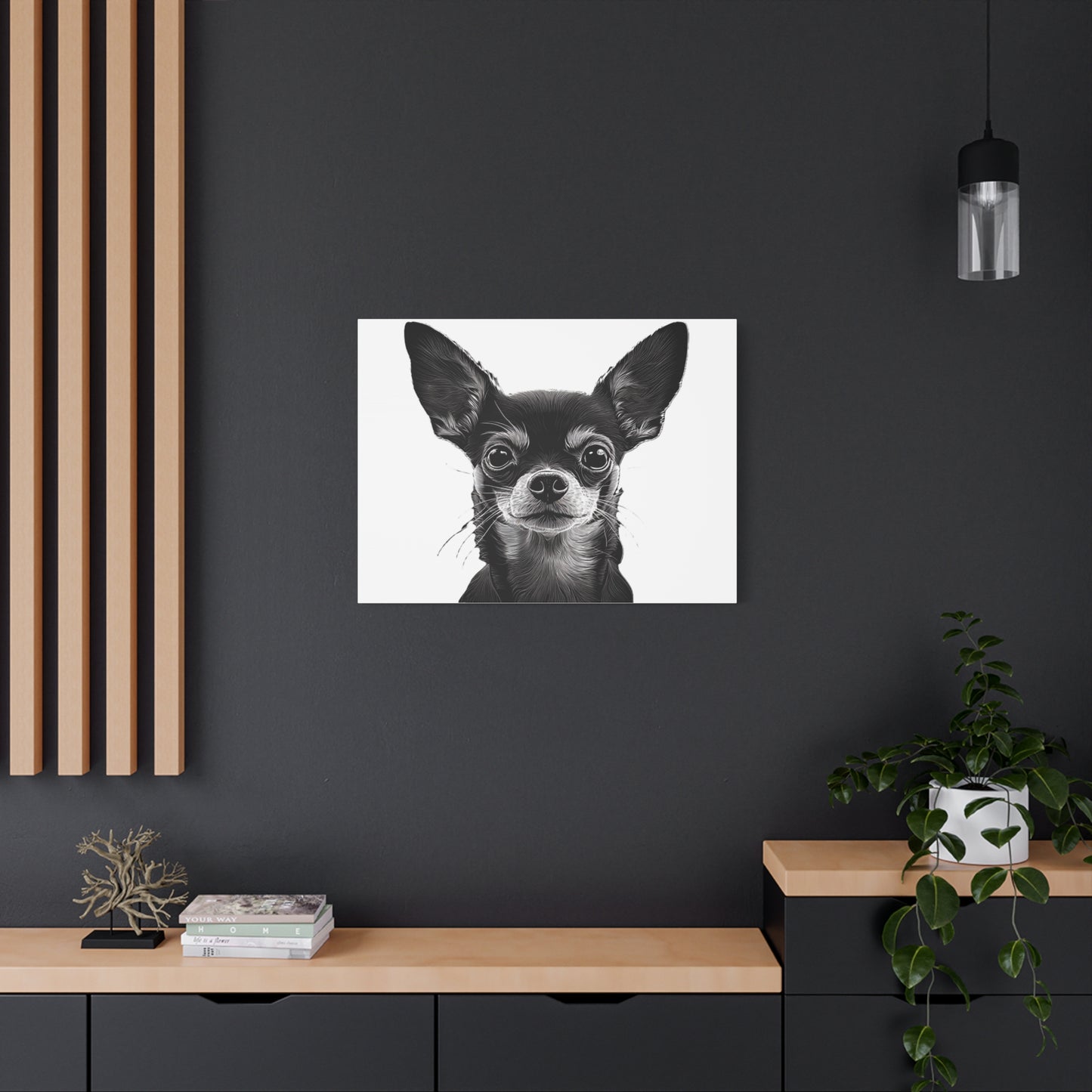 Chihuahua Dog Art Canvas Print - Matte Stretched 1.25" Wall Decor