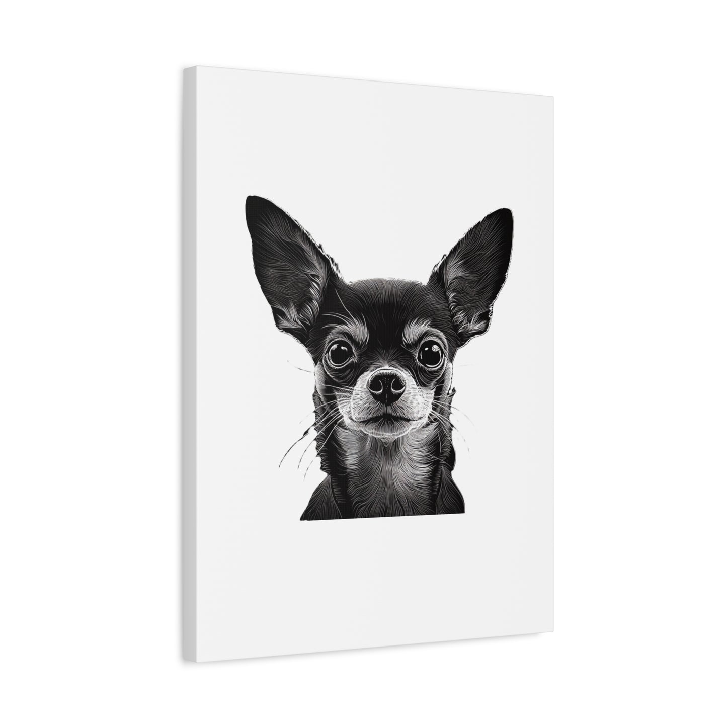 Chihuahua Dog Art Canvas Print - Matte Stretched 1.25" Wall Decor