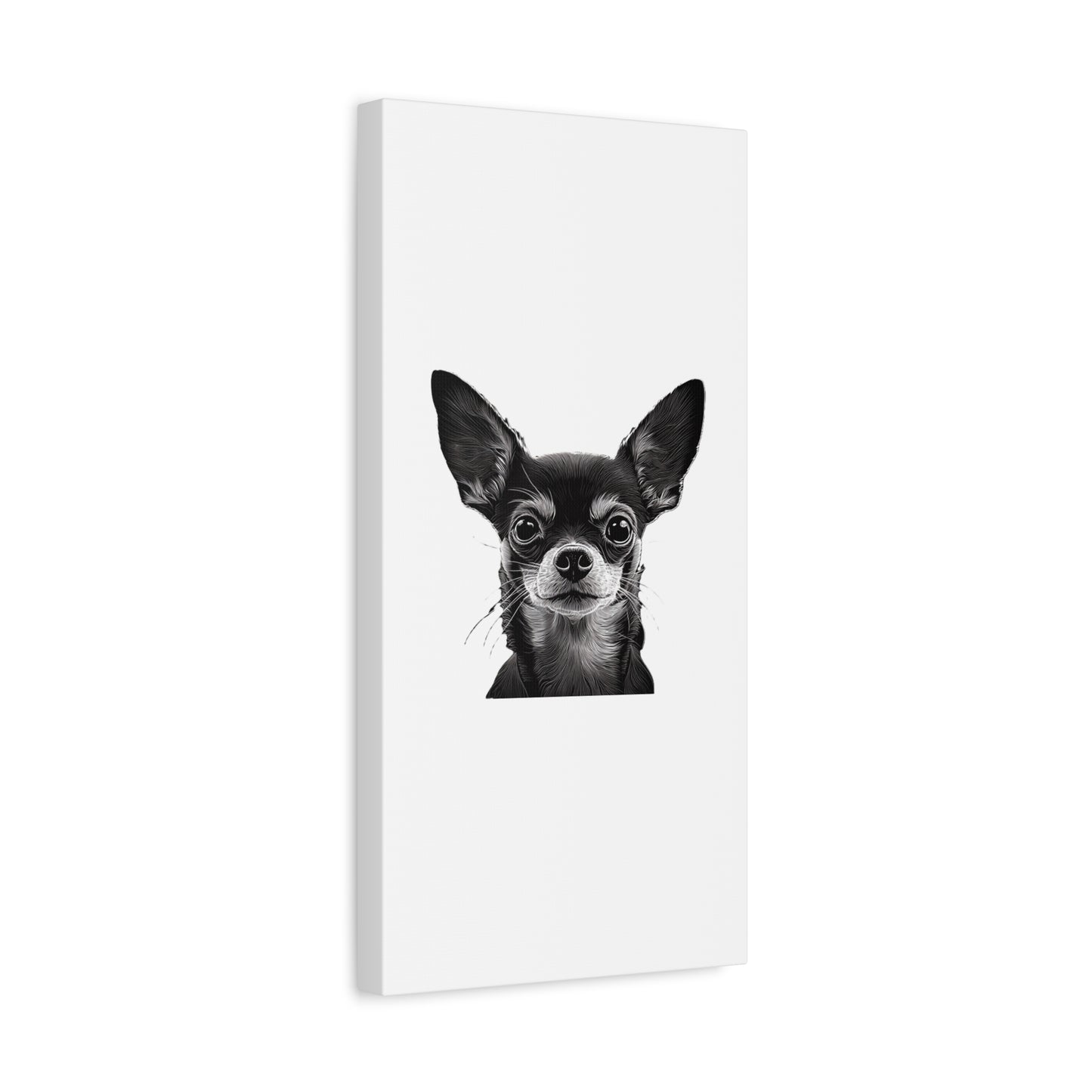 Chihuahua Dog Art Canvas Print - Matte Stretched 1.25" Wall Decor