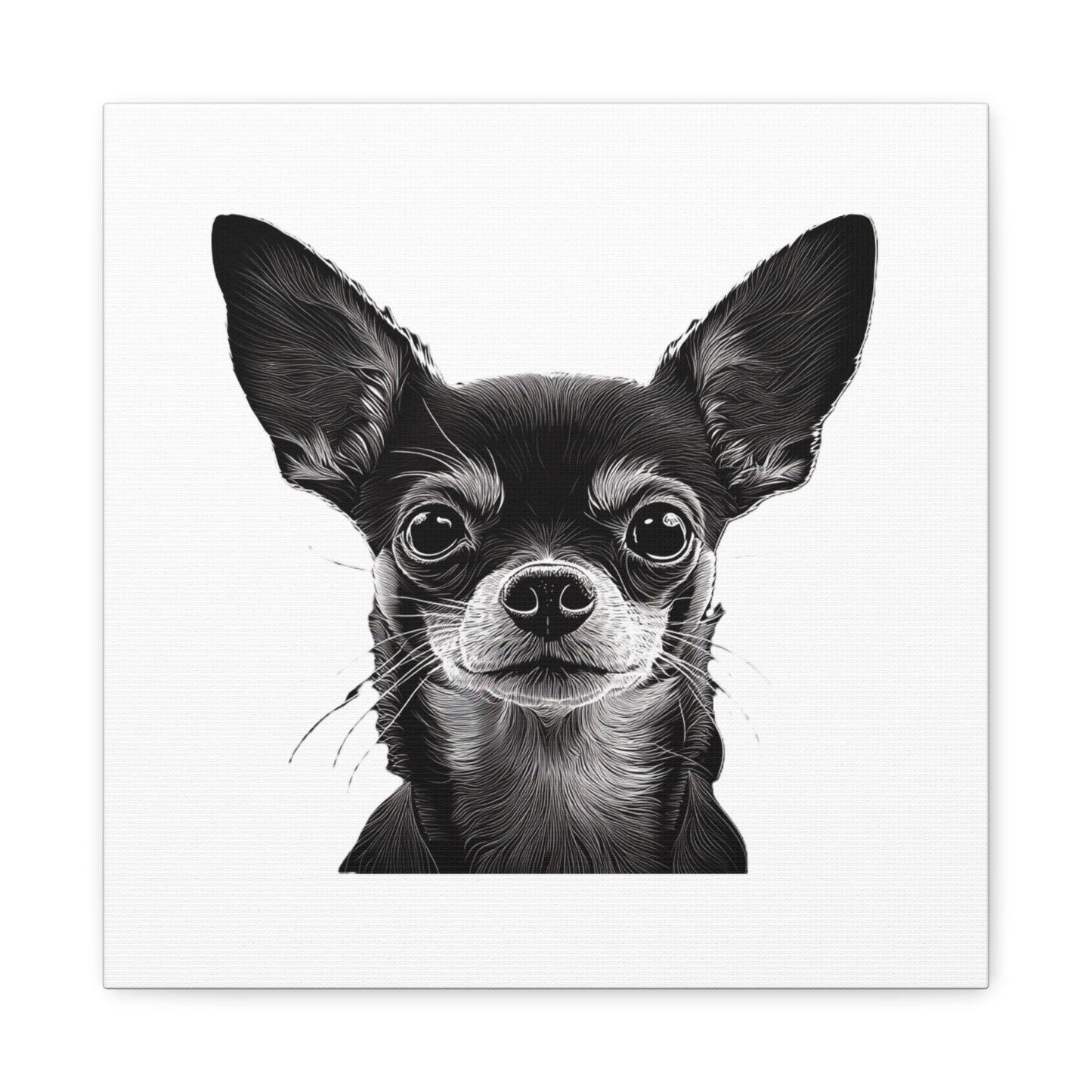 Chihuahua Dog Art Canvas Print - Matte Stretched 1.25" Wall Decor