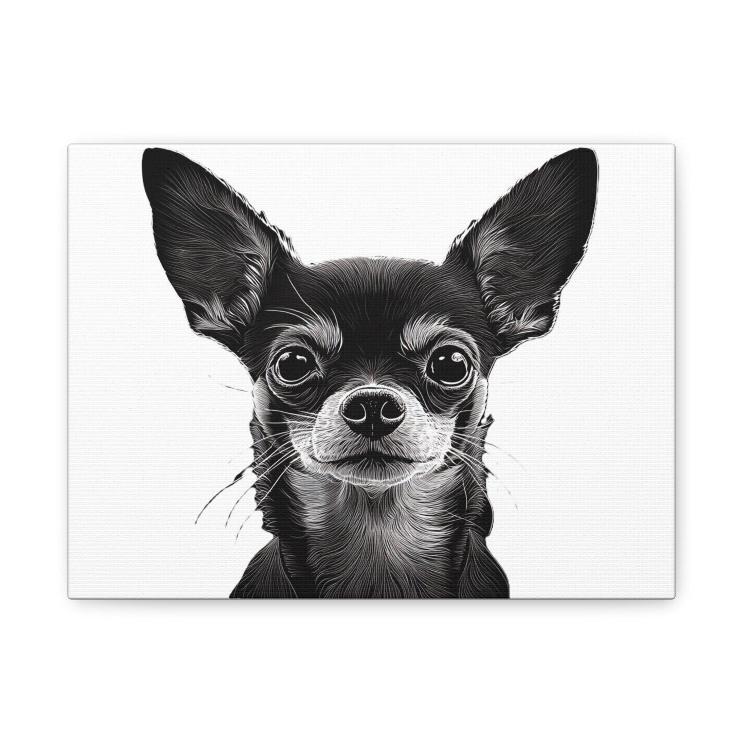 Chihuahua Dog Art Canvas Print - Matte Stretched 1.25" Wall Decor