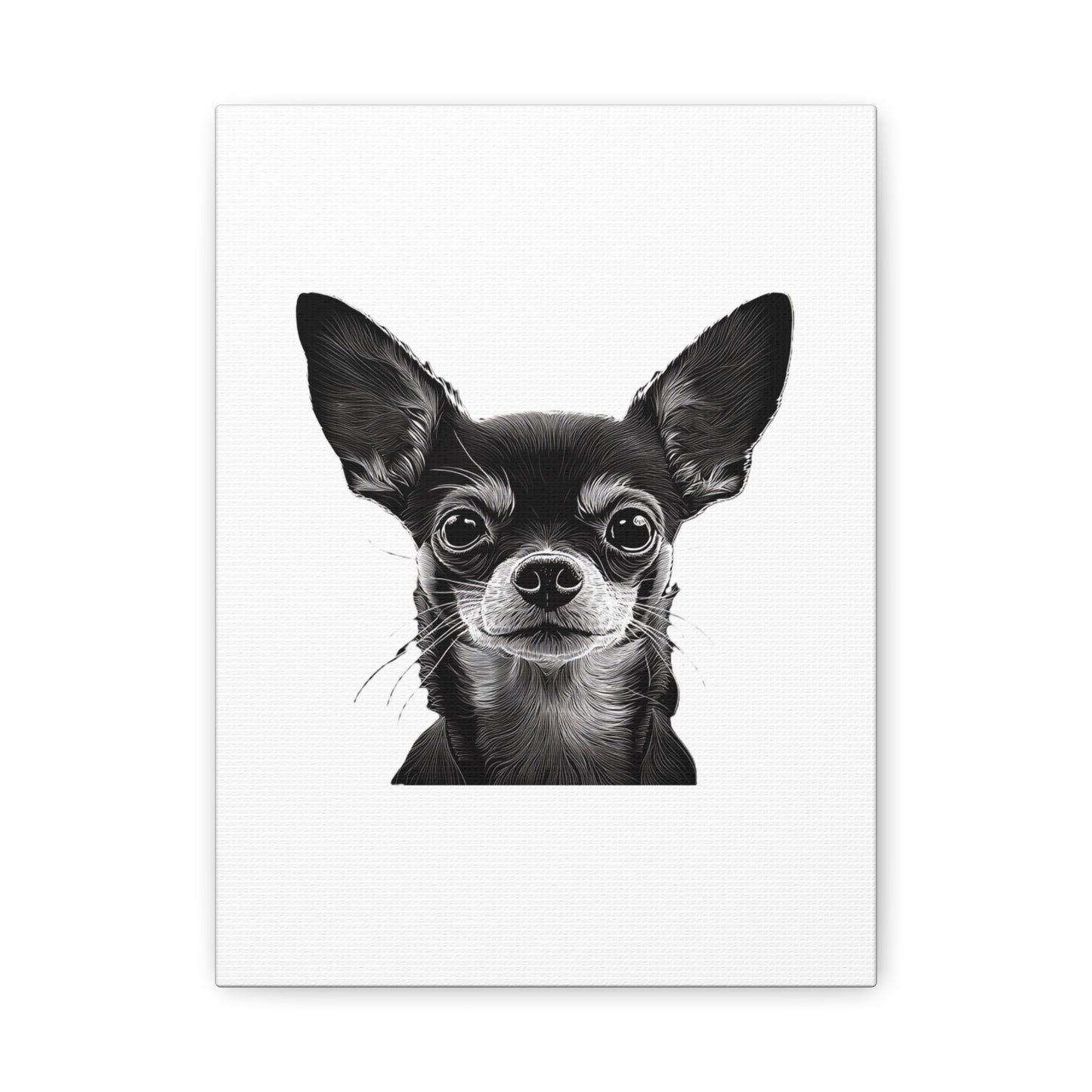 Chihuahua Dog Art Canvas Print - Matte Stretched 1.25" Wall Decor