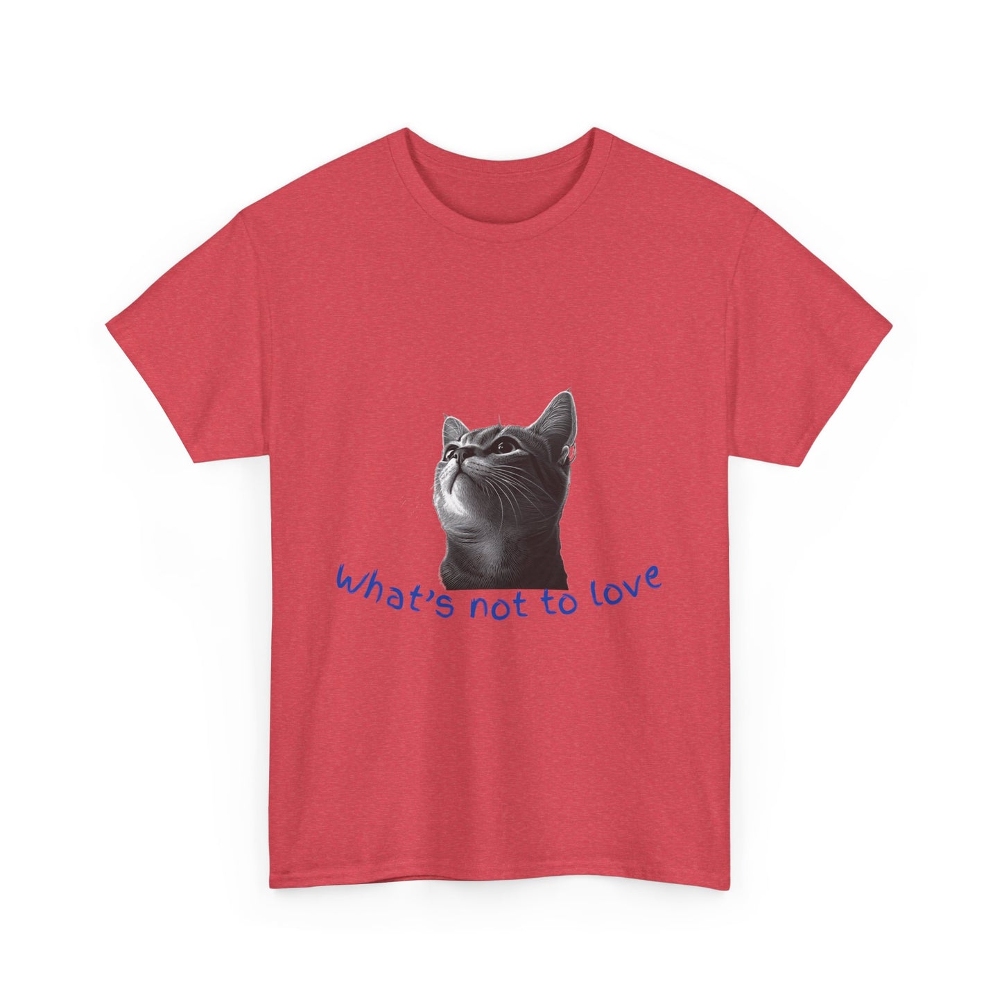 Cat Lover Unisex Heavy Cotton Tee - "What’s Not to Love?"