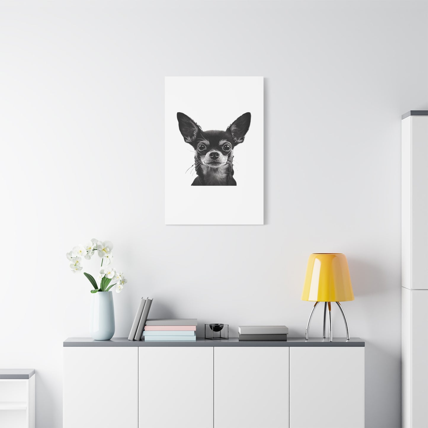 Chihuahua Dog Art Canvas Print - Matte Stretched 1.25" Wall Decor