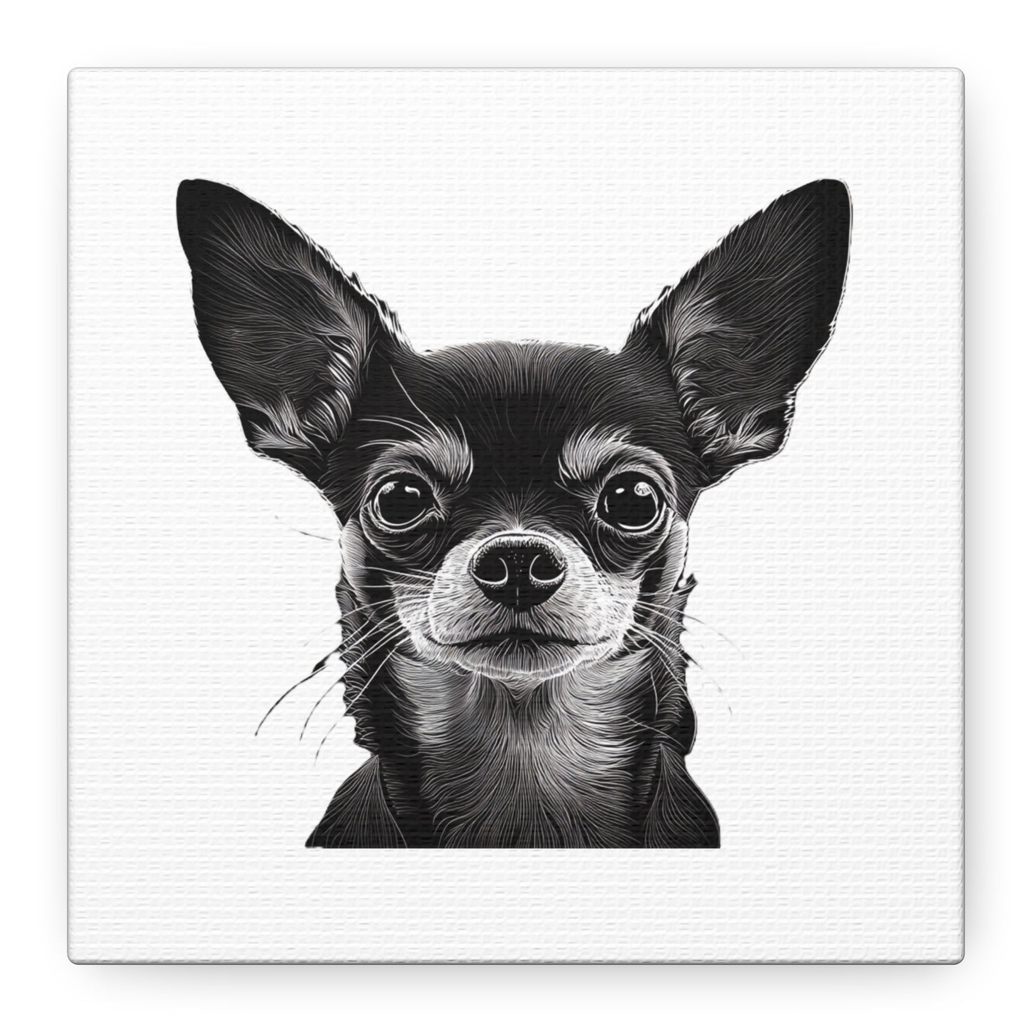 Chihuahua Dog Art Canvas Print - Matte Stretched 1.25" Wall Decor