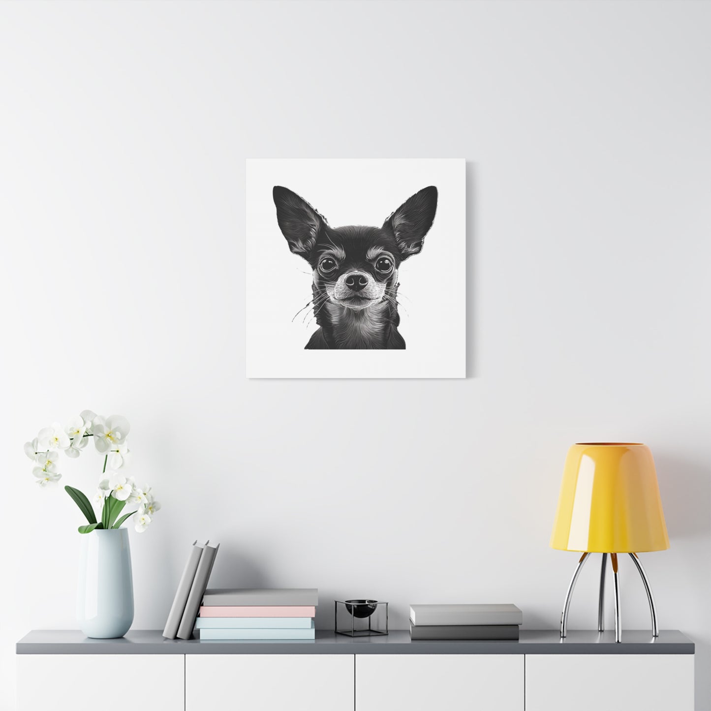 Chihuahua Dog Art Canvas Print - Matte Stretched 1.25" Wall Decor