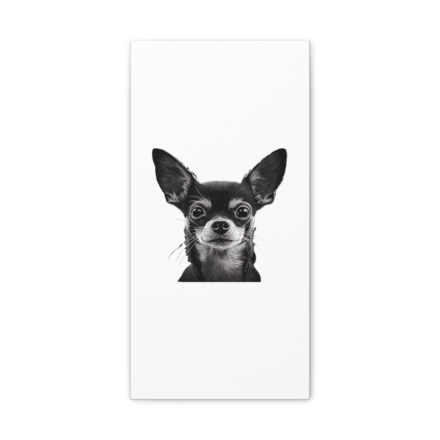 Chihuahua Dog Art Canvas Print - Matte Stretched 1.25" Wall Decor