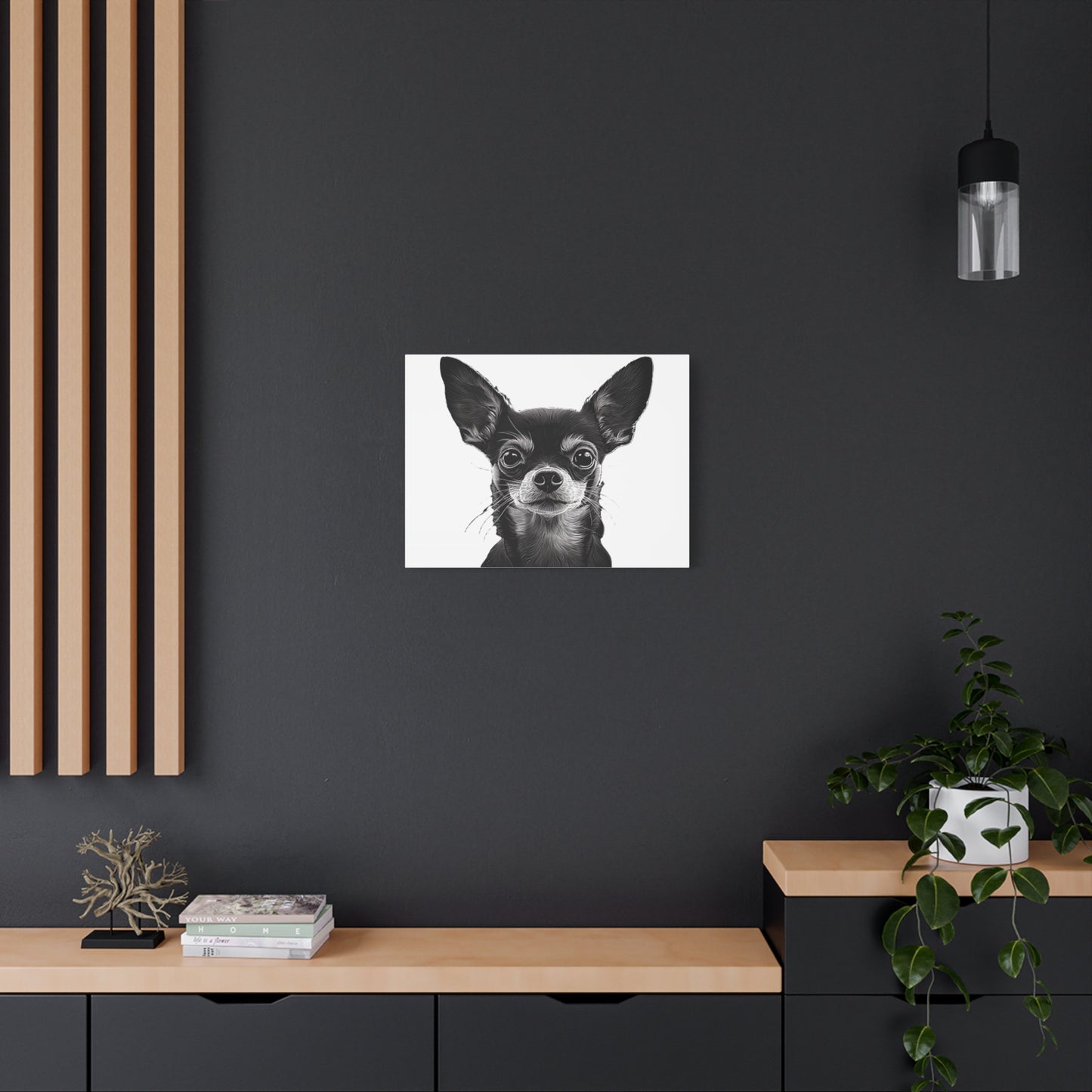 Chihuahua Dog Art Canvas Print - Matte Stretched 1.25" Wall Decor