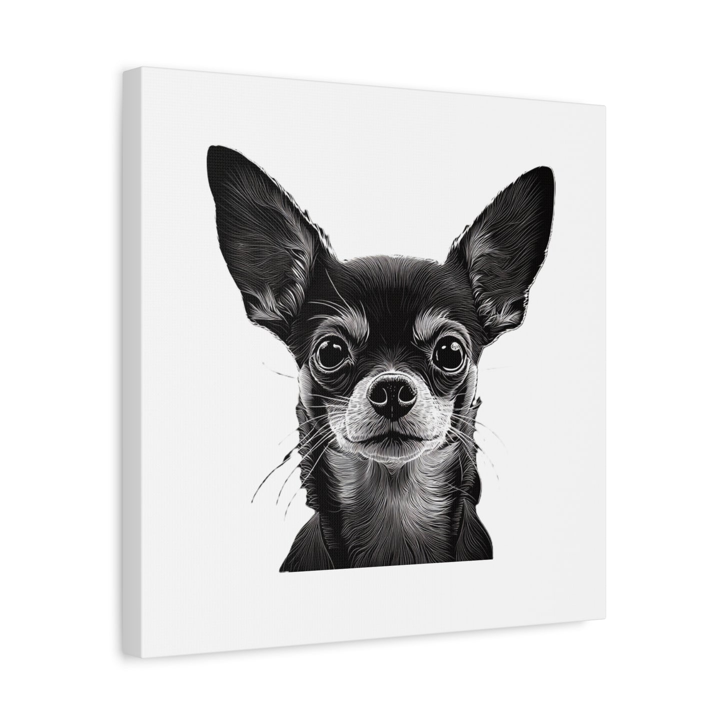 Chihuahua Dog Art Canvas Print - Matte Stretched 1.25" Wall Decor