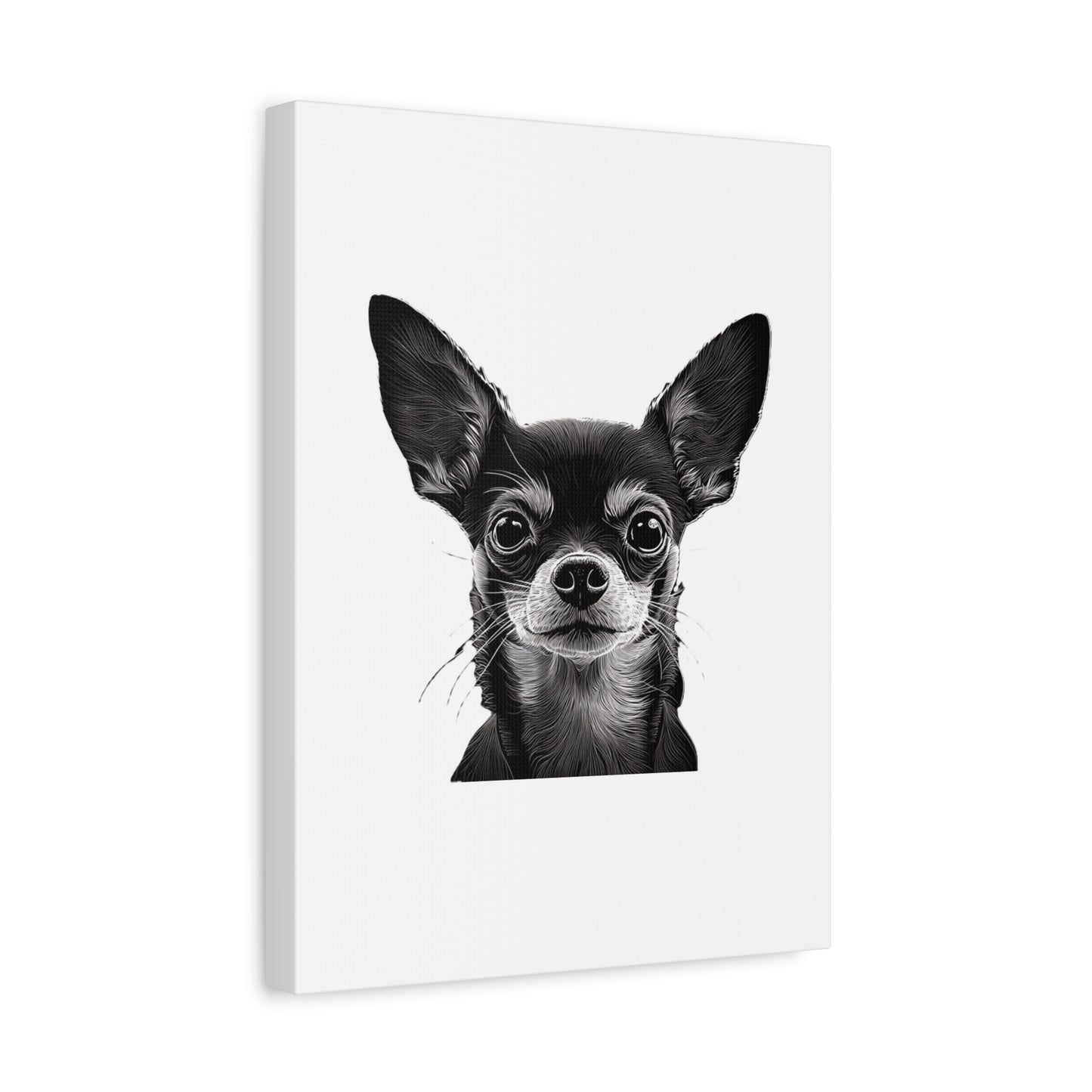 Chihuahua Dog Art Canvas Print - Matte Stretched 1.25" Wall Decor